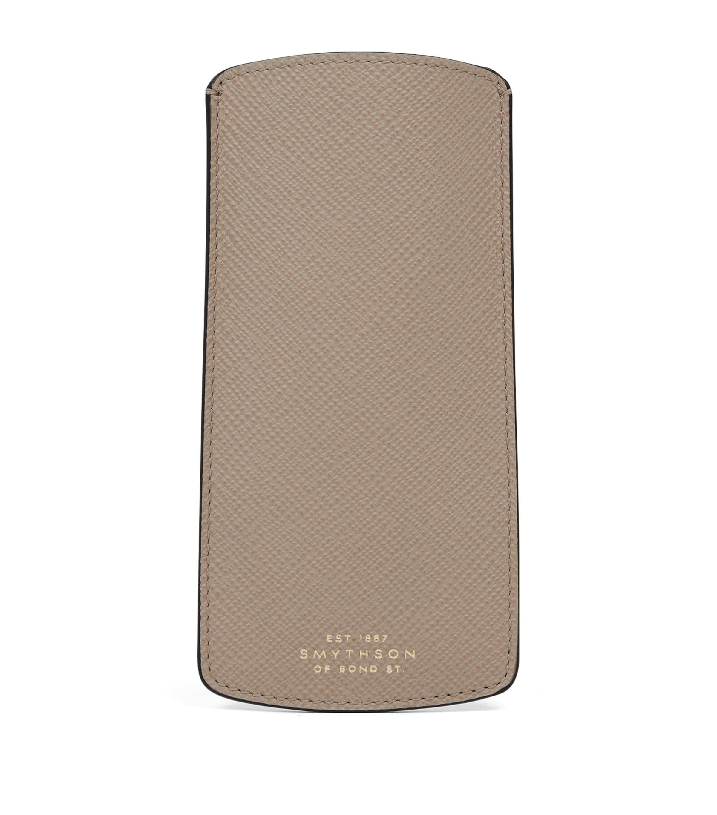 Leather Panama Glasses Case SANDSTONE Image 3