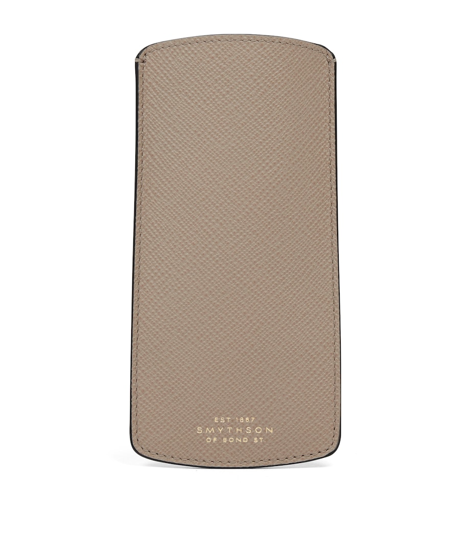 Leather Panama Glasses Case SANDSTONE Image 3