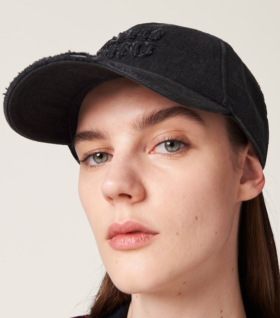 Denim Logo Baseball Cap F0002 Image 2