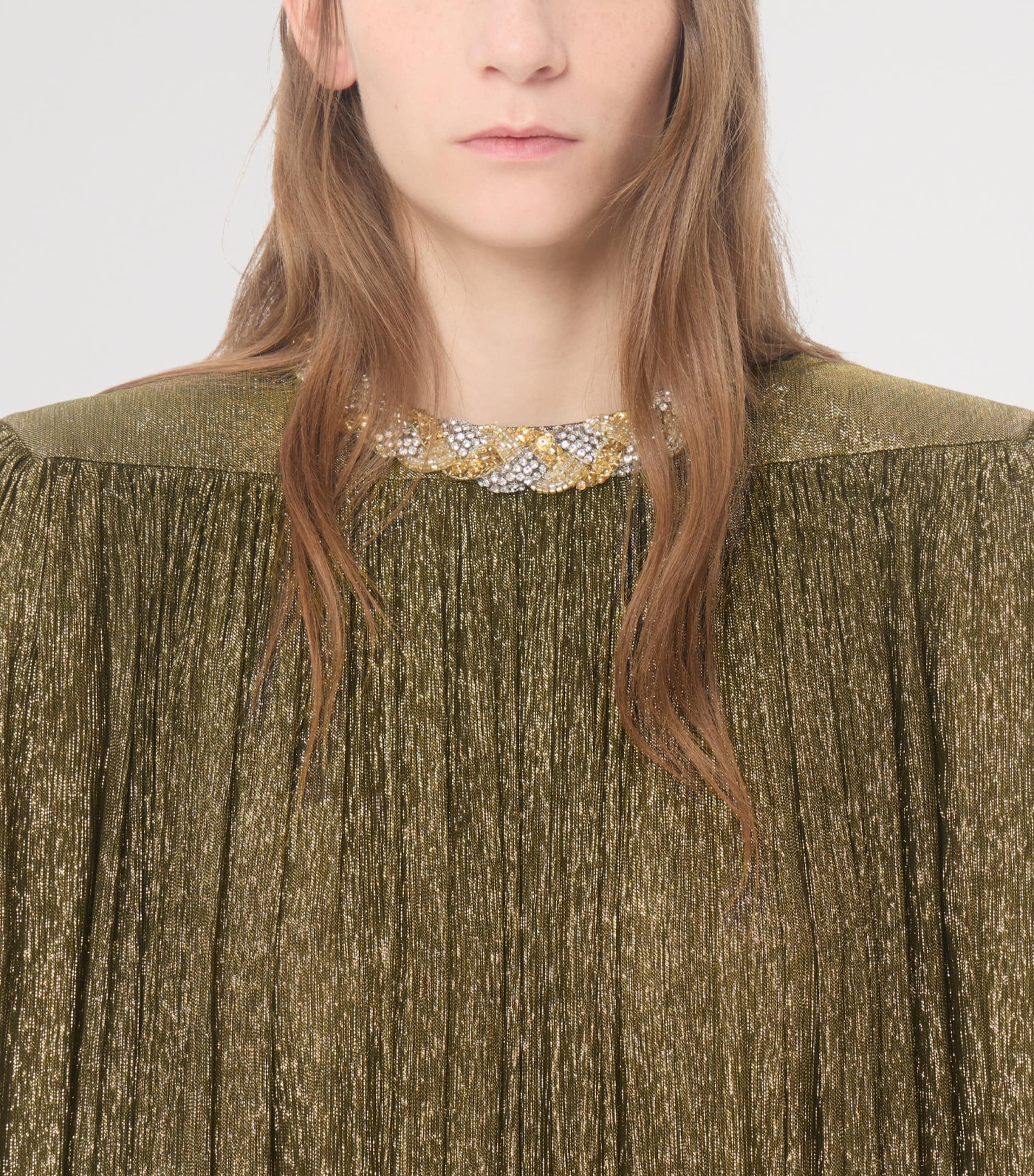 Valentino Womens Lurex Embellished Gown Image 6
