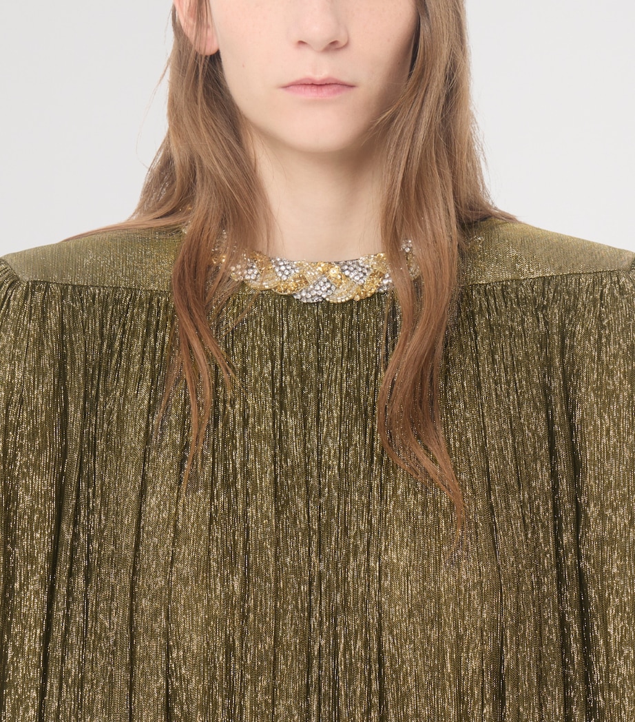 Valentino Womens Lurex Embellished Gown Image 6