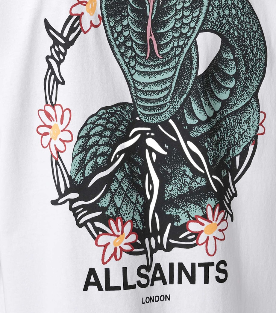 Cotton Snakebite Graphic T-Shirt OPTIC WHITE Image 10