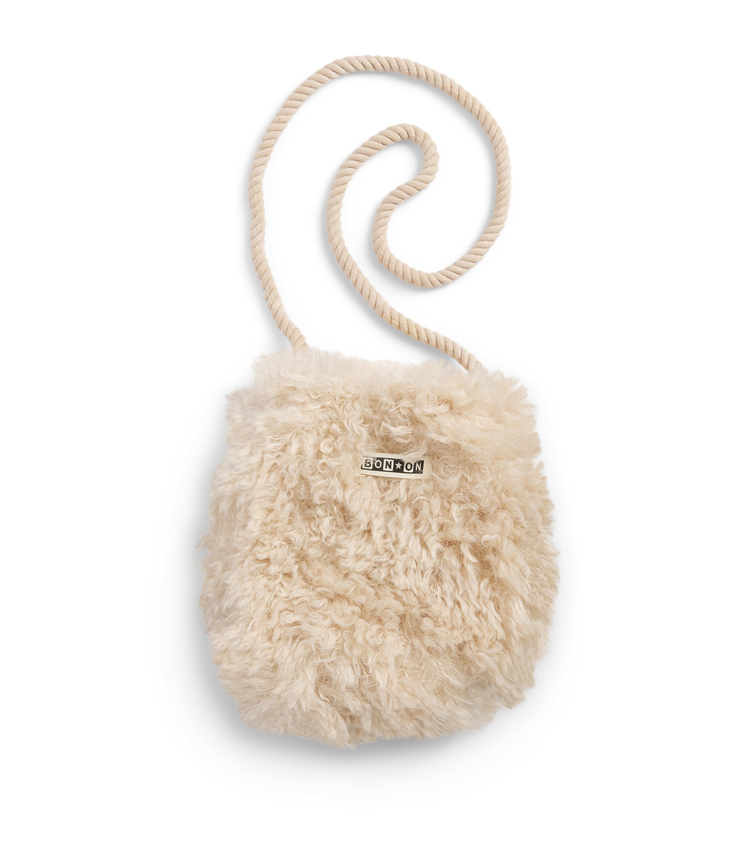 Bonton Shearling Pouch Cross-Body Bag Milk Image 1