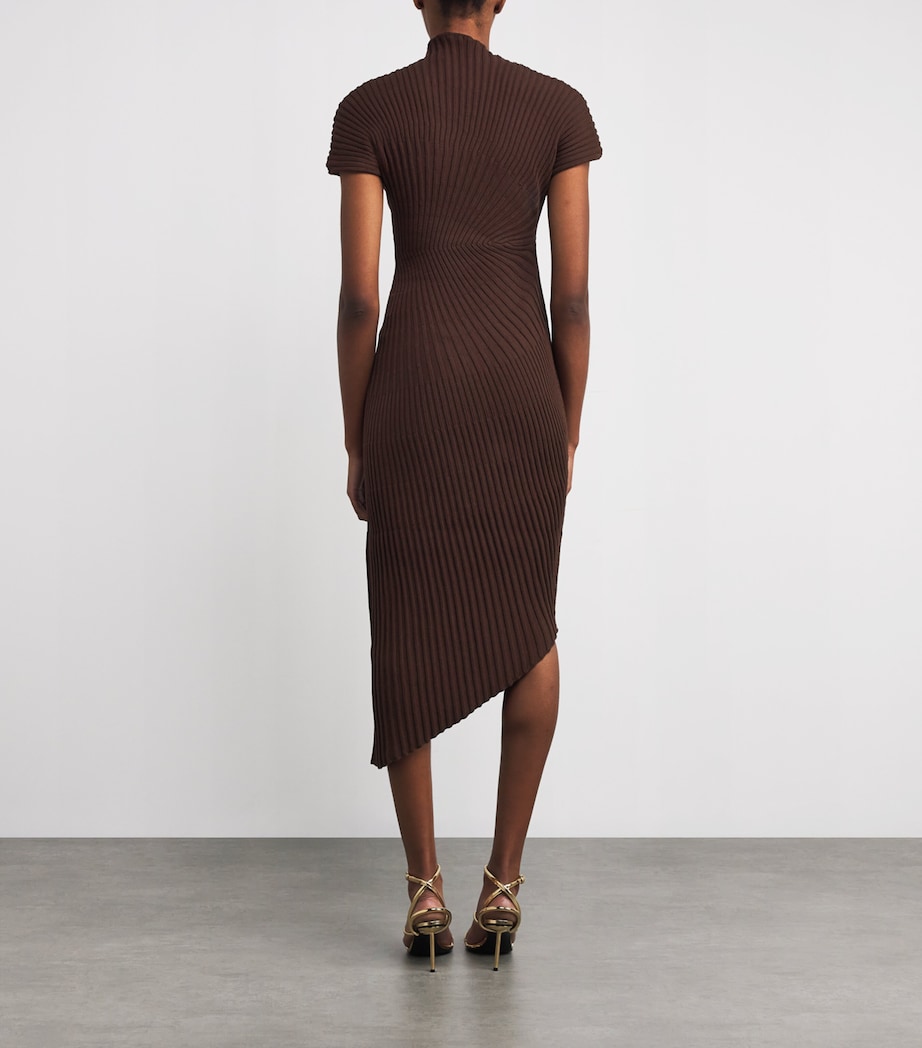 Knitted Chrysta Midi Dress JAVA Image 3