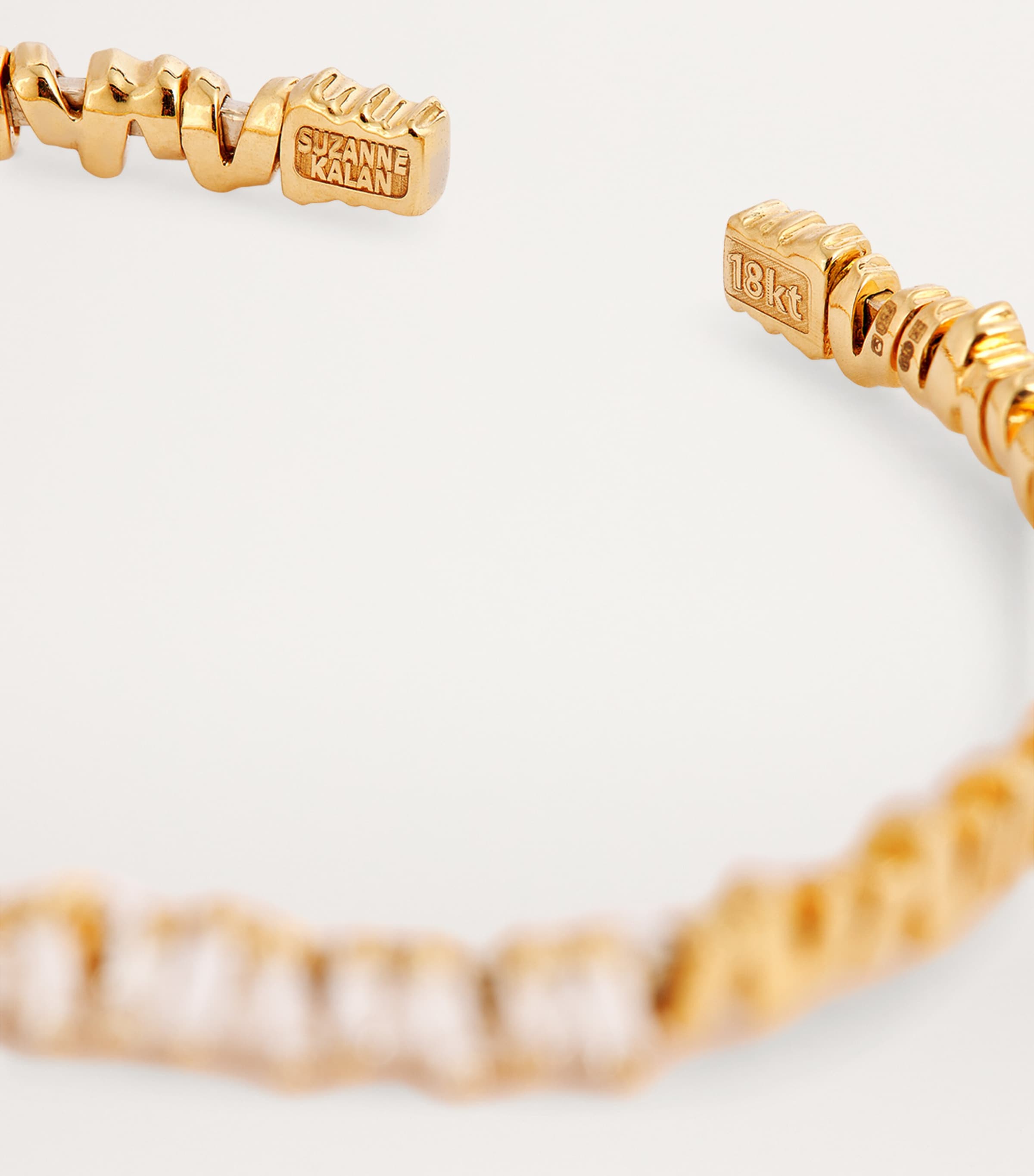 Yellow Gold and Diamond Classic Fireworks Bangle 18K YG/WD Image 4