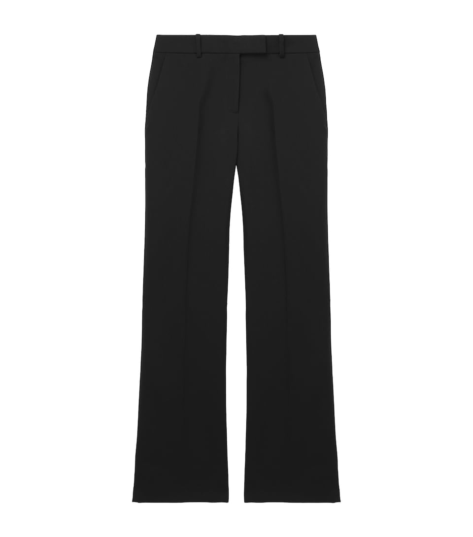 Wool Kickback Trousers