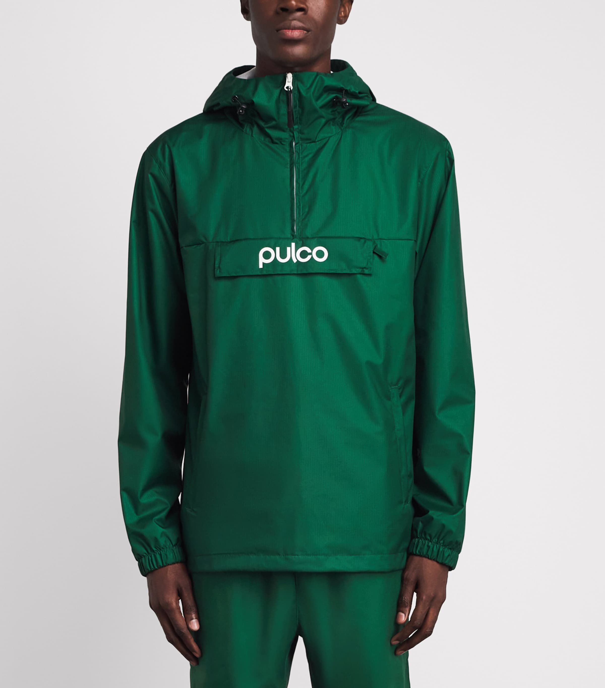 Pulco Studios Mens Water-Resistant Coaches Jacket Court Green Image 4
