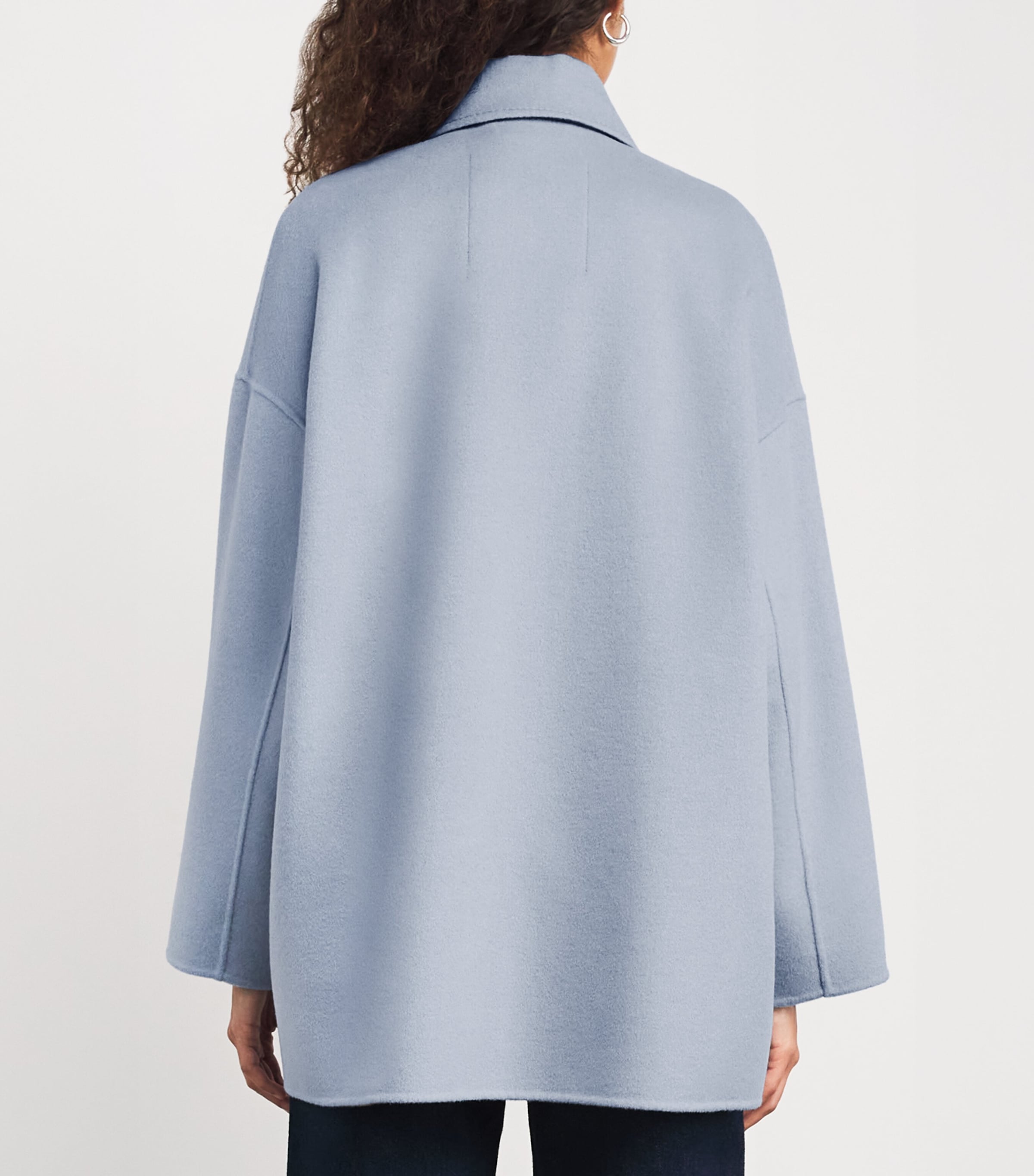 Wool Coat LIGHT BLUE Image 4