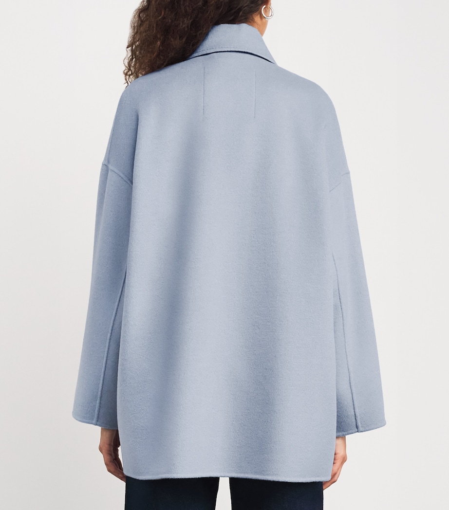 Wool Coat LIGHT BLUE Image 4
