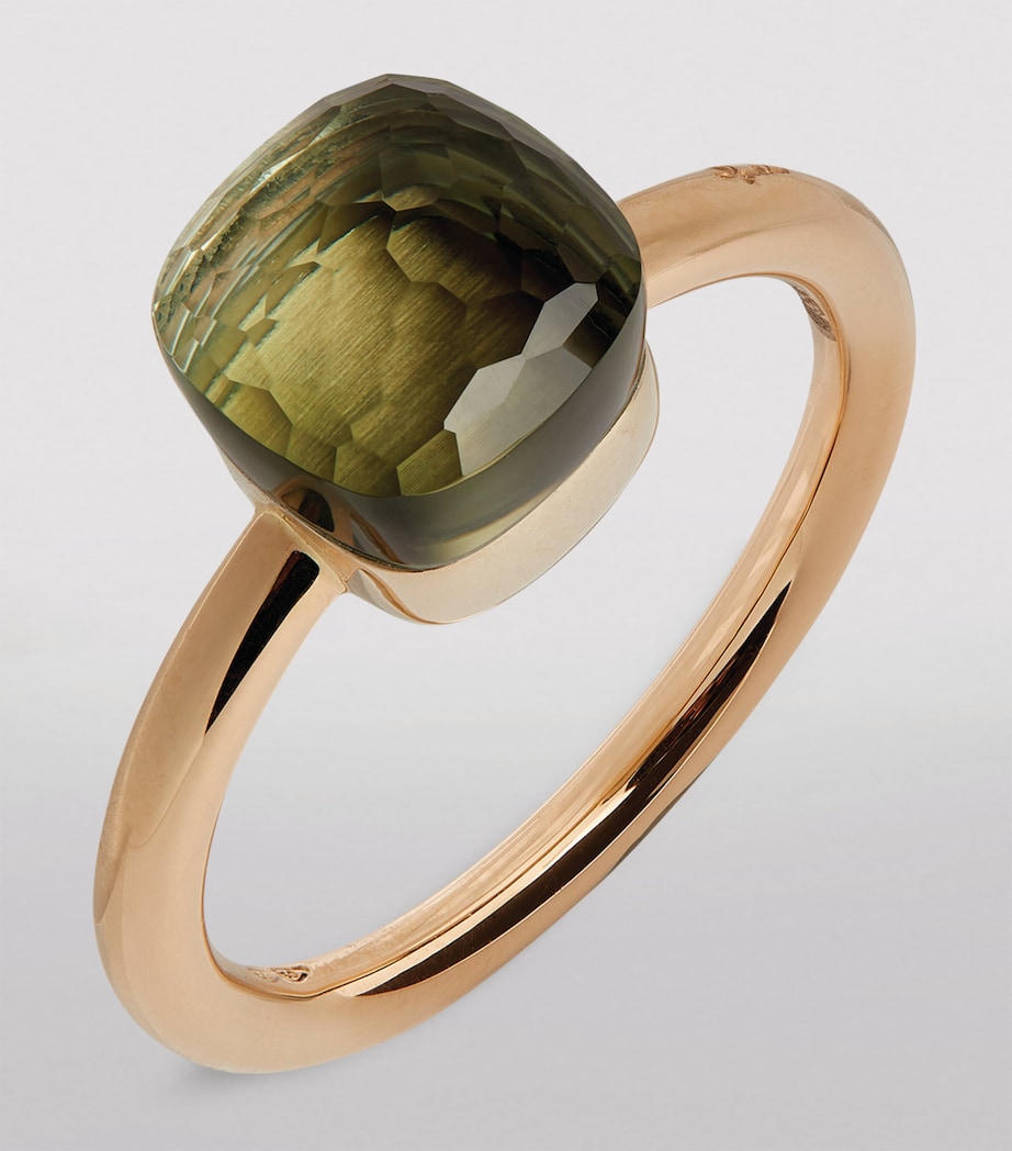 Mixed Gold and Prasiolite Nudo Petit Ring 000PA Image 2