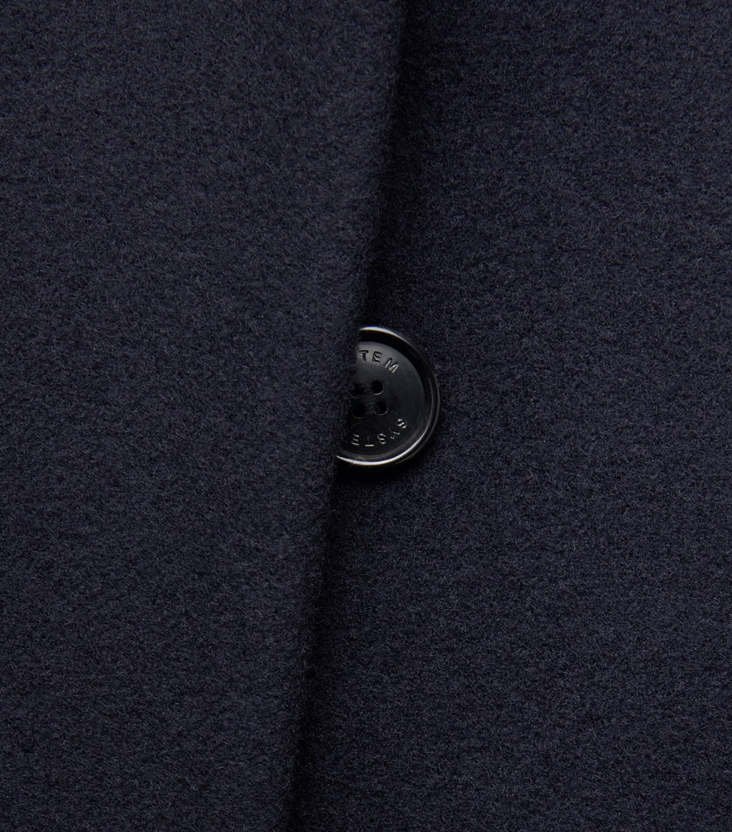 System Mens Wool-Cashmere Double-Breasted Coat Dark Navy Image 6