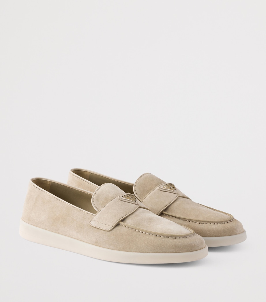 Suede Triangle Loafers F0FHI Image 3
