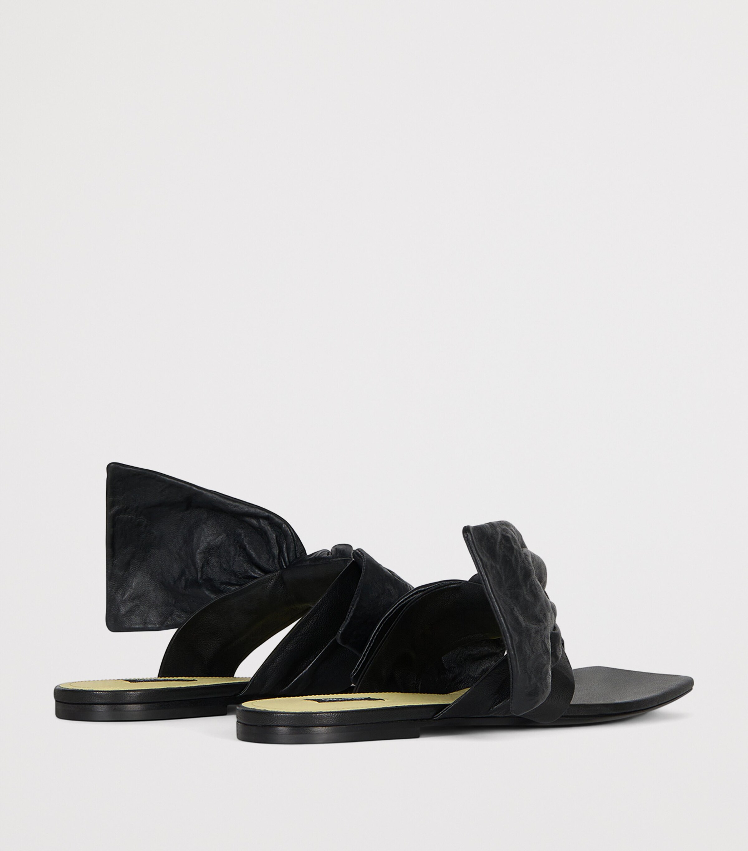 Givenchy Leather Boudoir Bow Sandals Black Image 4