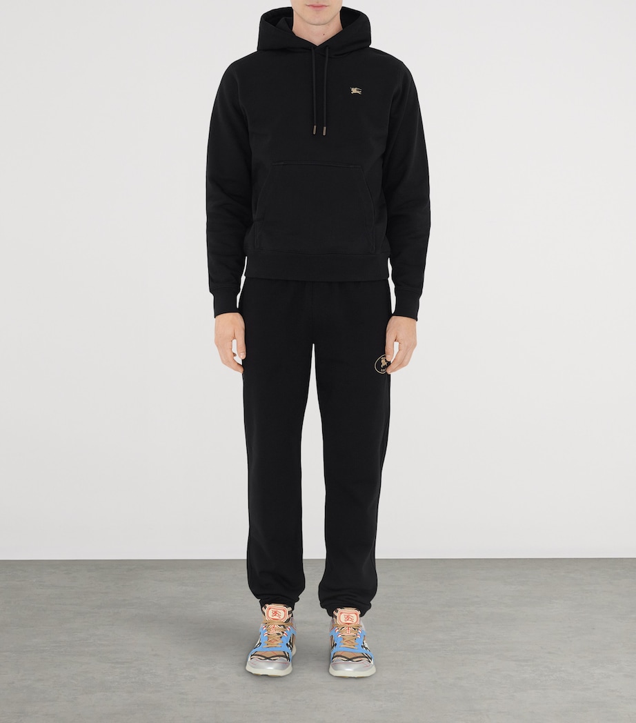 Cotton Knight Stamp Sweatpants BLACK Image 2