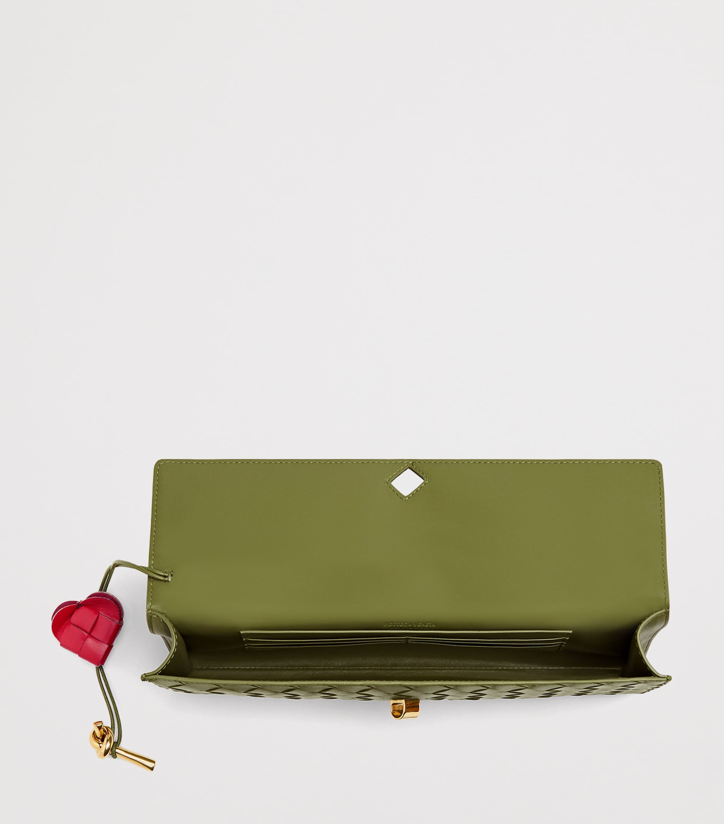 Leather Intrecciato Andiamo Clutch Bag 2771 Image 5