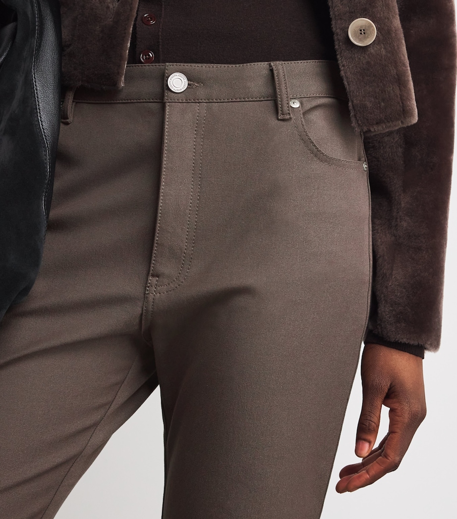 Leather Coleman Trousers MUSHROOM Image 6