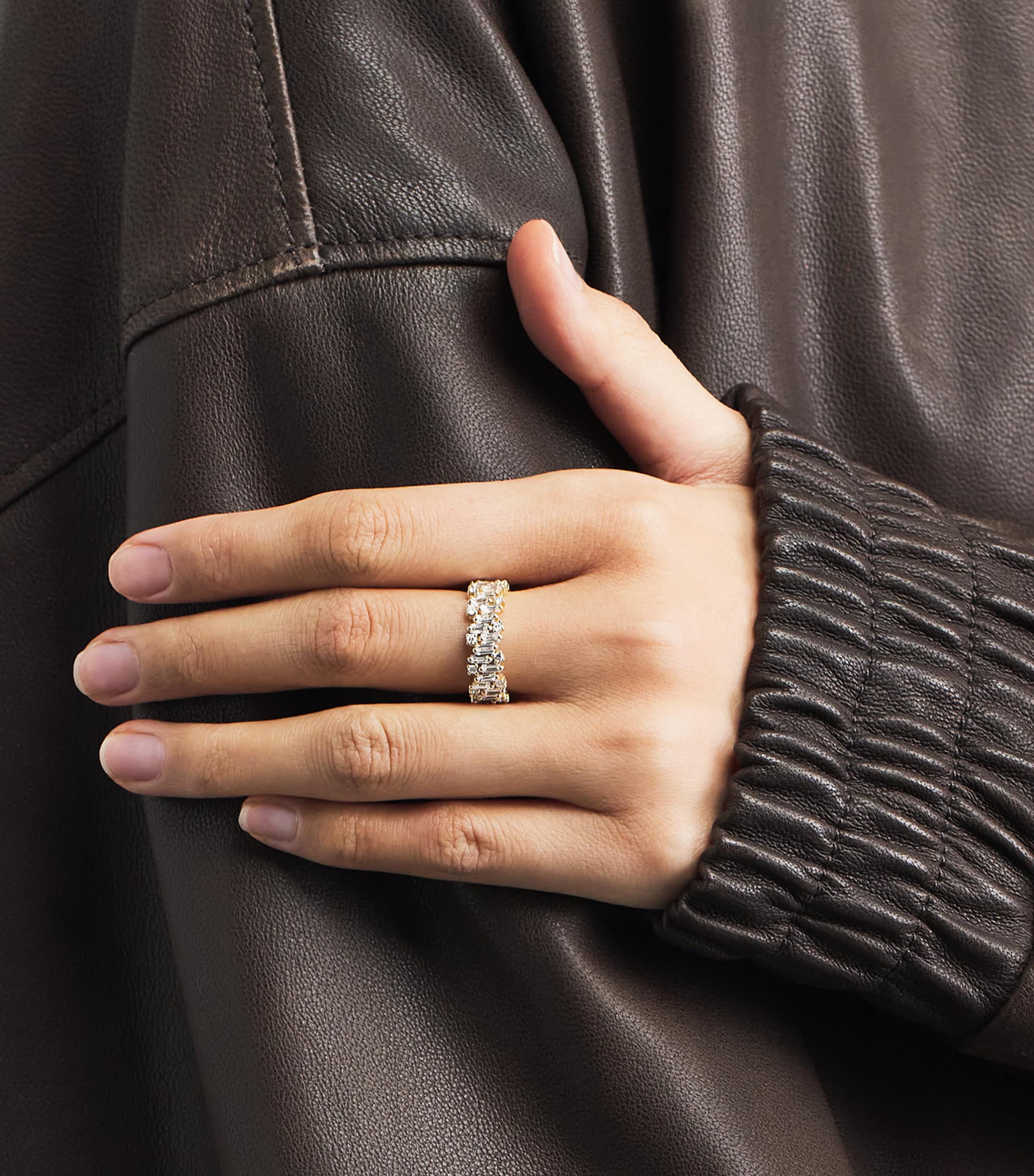 Suzanne Kalan Yellow Gold and Diamond Shimmer Audrey Ring Yg/wd Image 4
