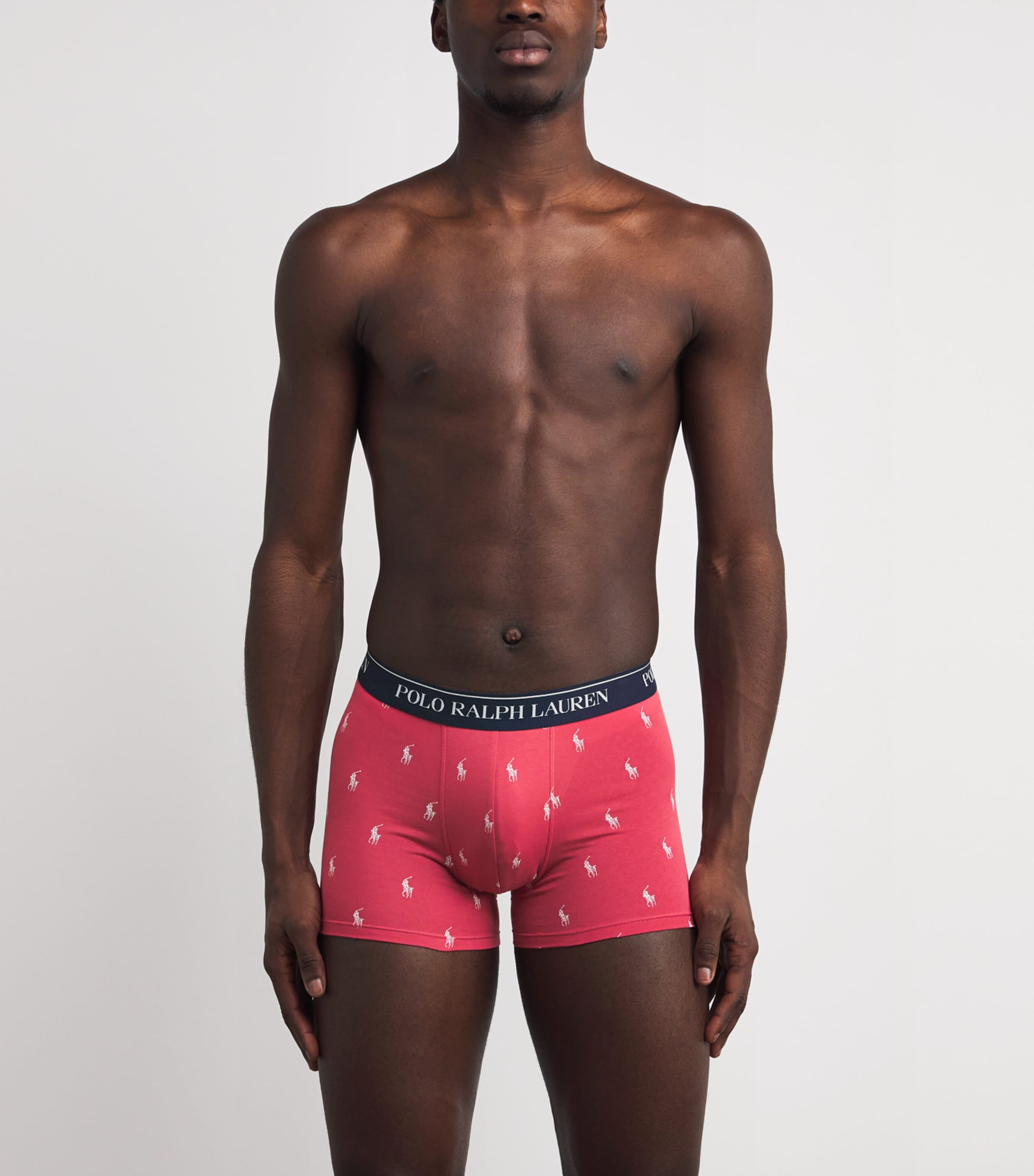 Stretch-Cotton Classic Trunks (Pack of 3) 3PK NVY/BLU/RED Image 2