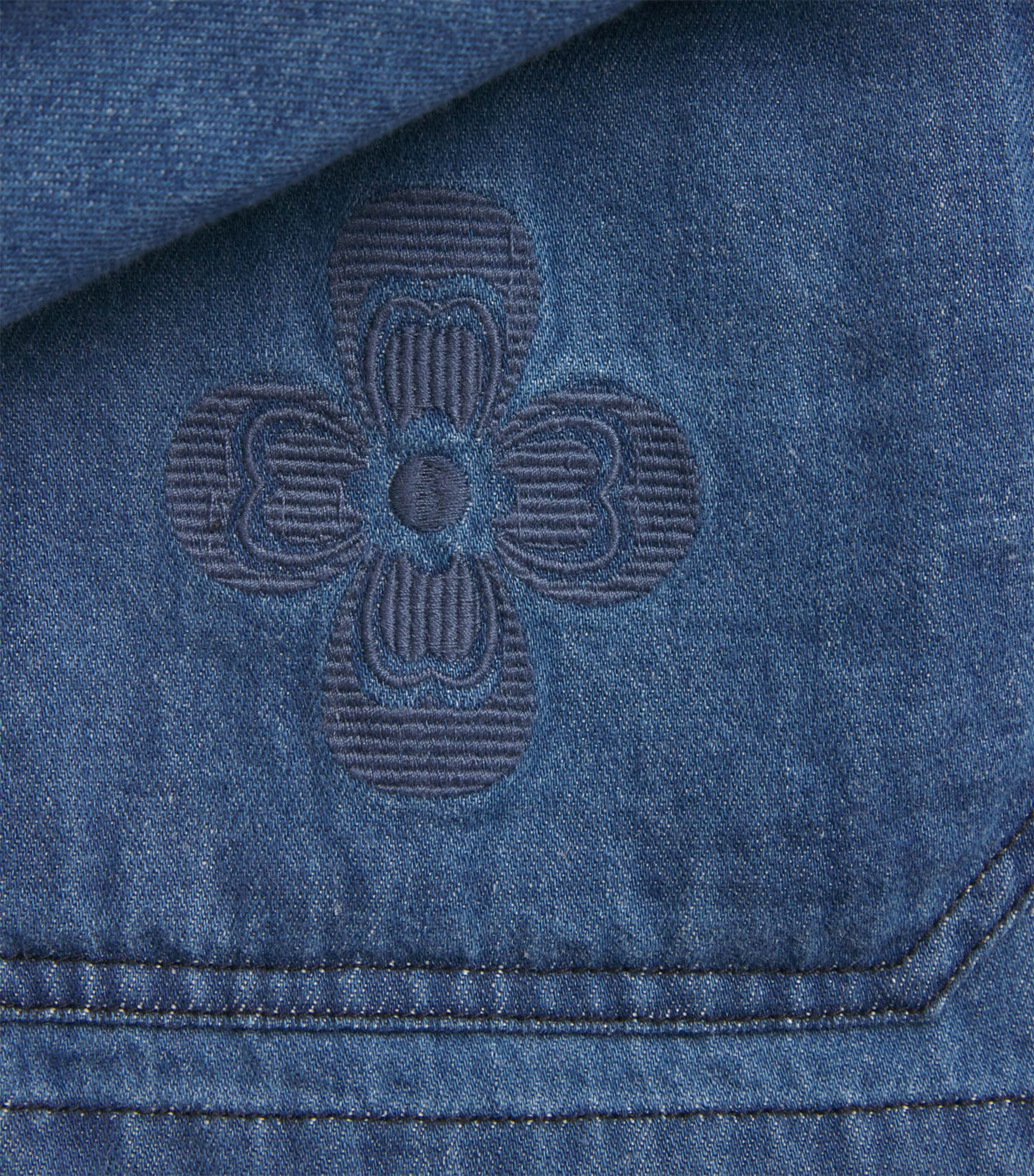 Cotton-Hemp Chore Denim Jacket DENIM Image 5