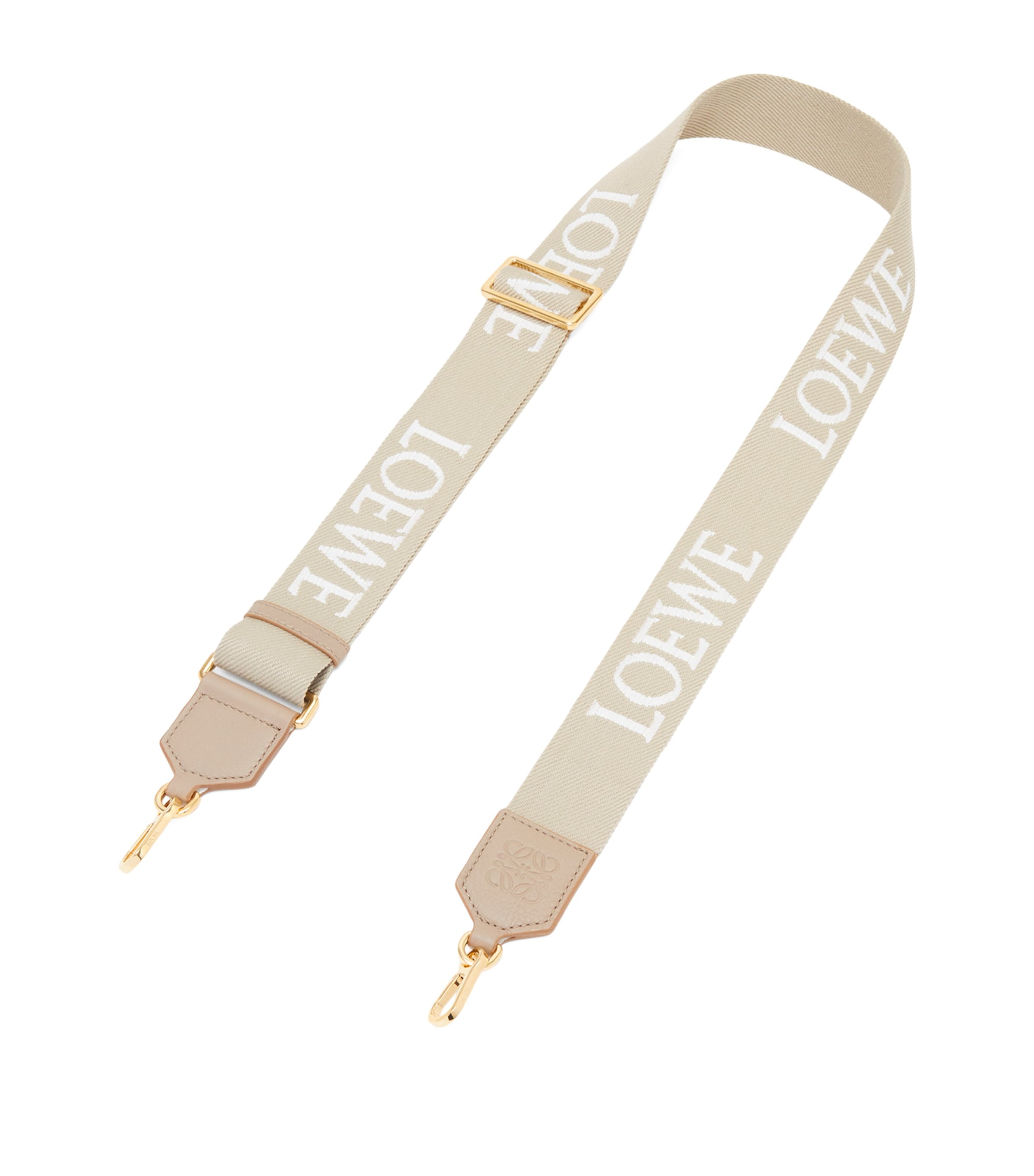 Loewe Anagram Logo Bag Strap In White