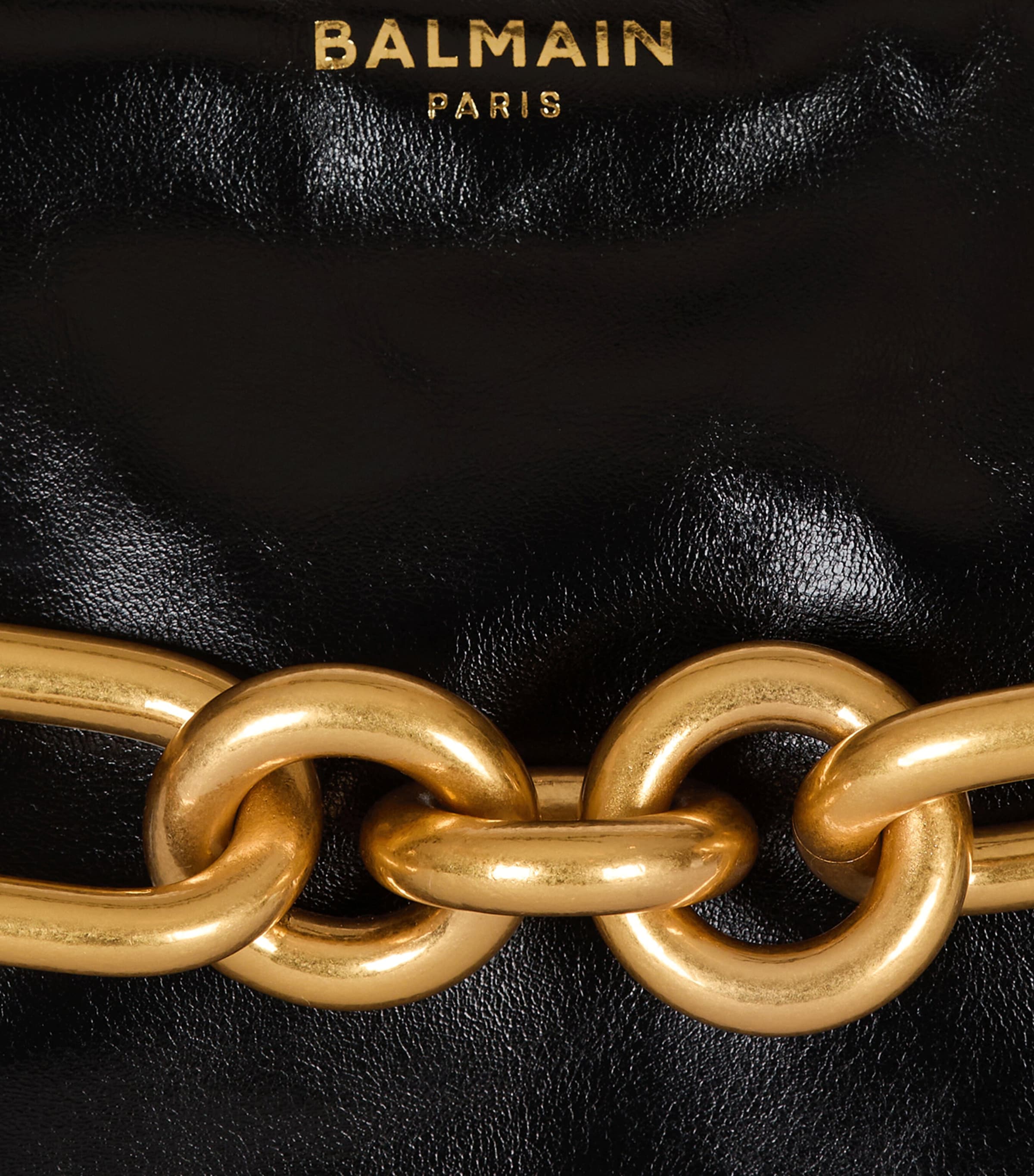 Balmain Medium Leather Sync Shoulder Bag | Harrods AE