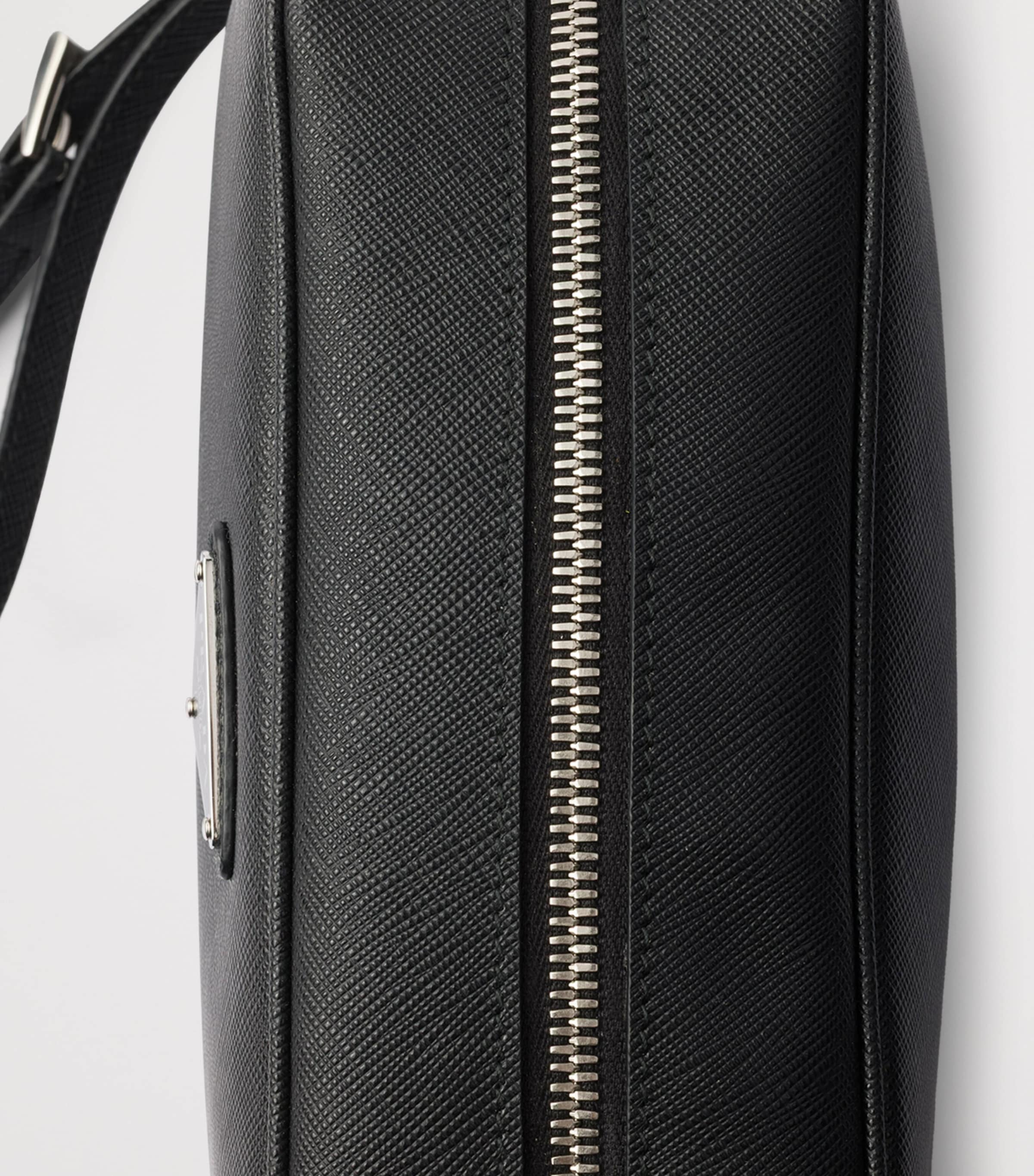 Saffiano Leather Triangle Pouch F0002 Image 5