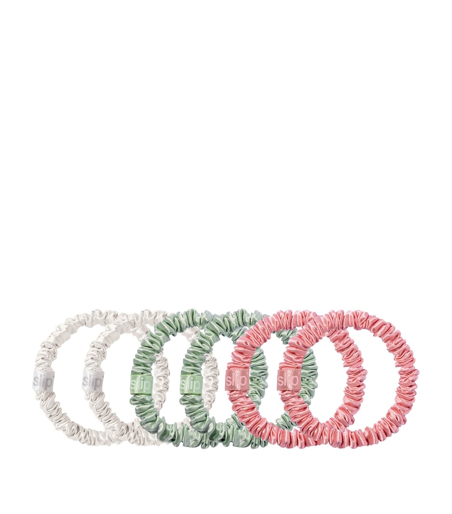 Pure Silk Skinny Scrunchies (Set of 6) BELLEROSE Image 2