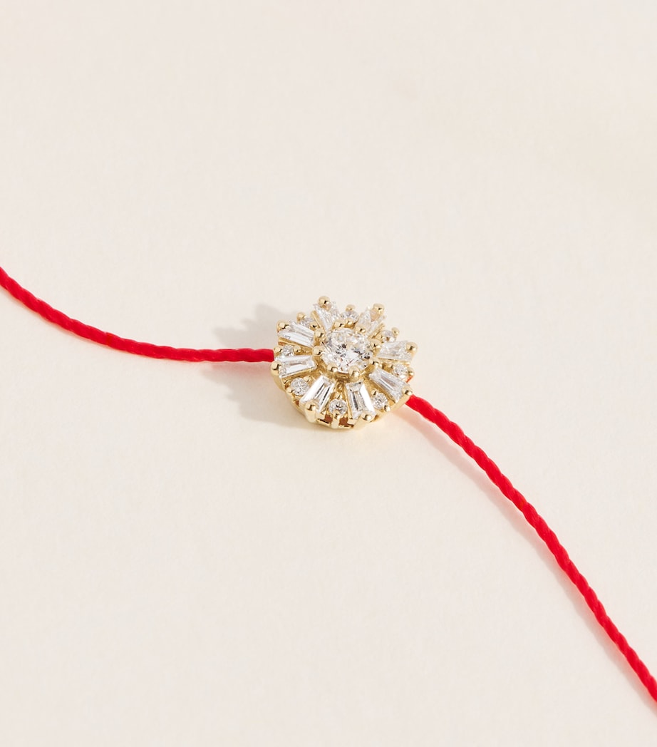 Redline Yellow Gold and Diamond Sol Soleil Bracelet Red Image 4