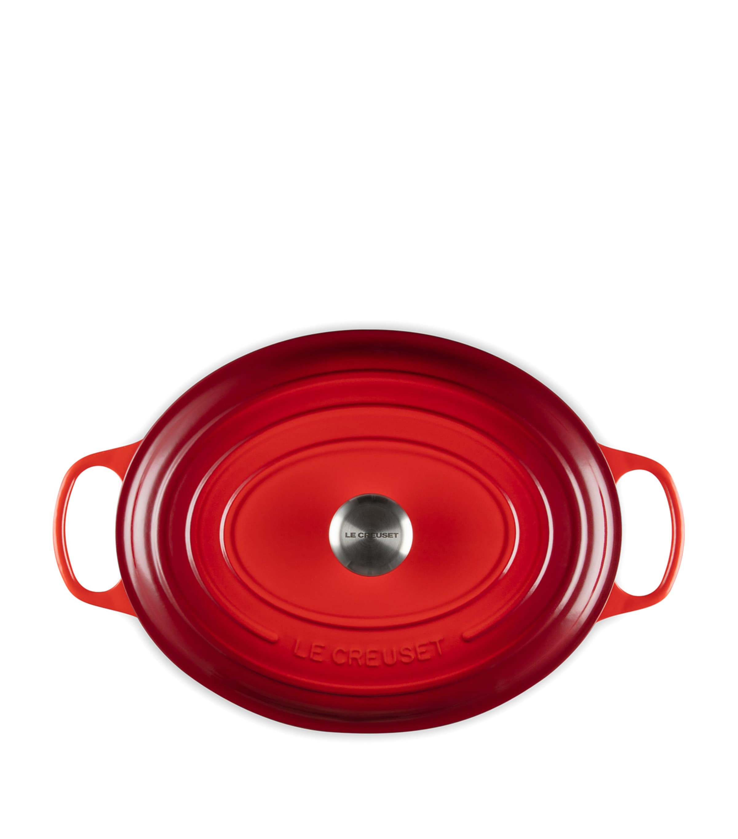 Cast Iron Oval Casserole Dish (35cm) NO COLOUR Image 4