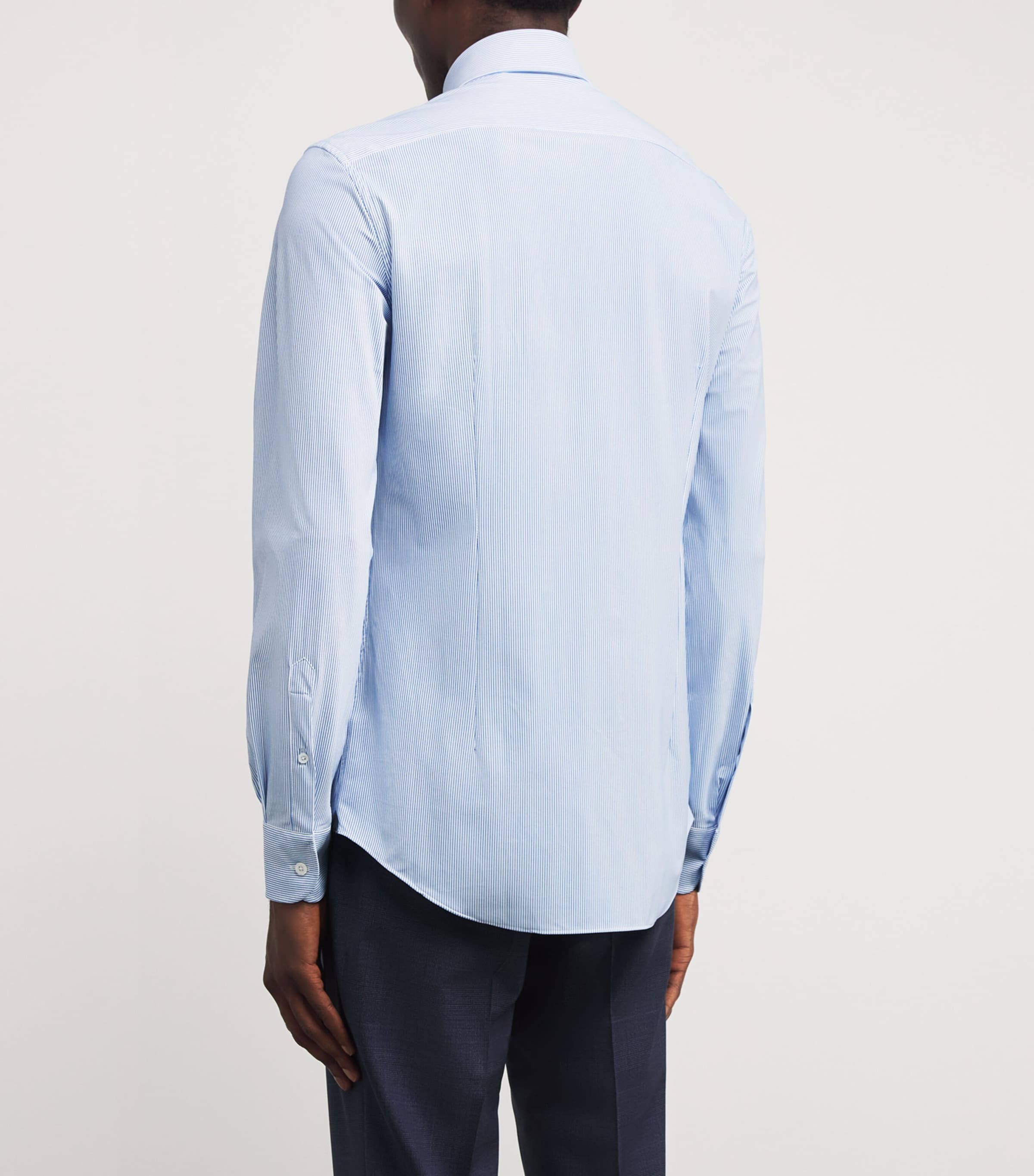 Stripe Formal Shirt 002 DARK BLUE Image 4