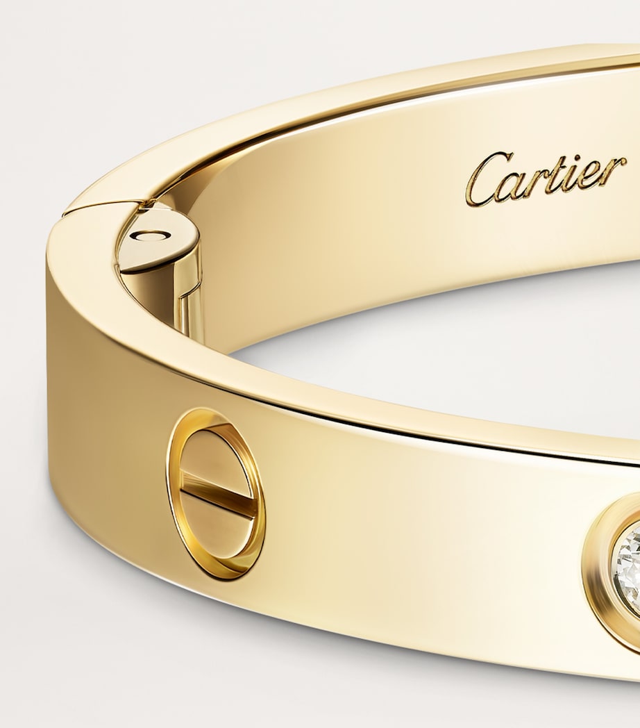 LOVE Classic Yellow Gold 4-Diamond Bracelet - Single-Screw Closure YELLOW GOLD Image 8