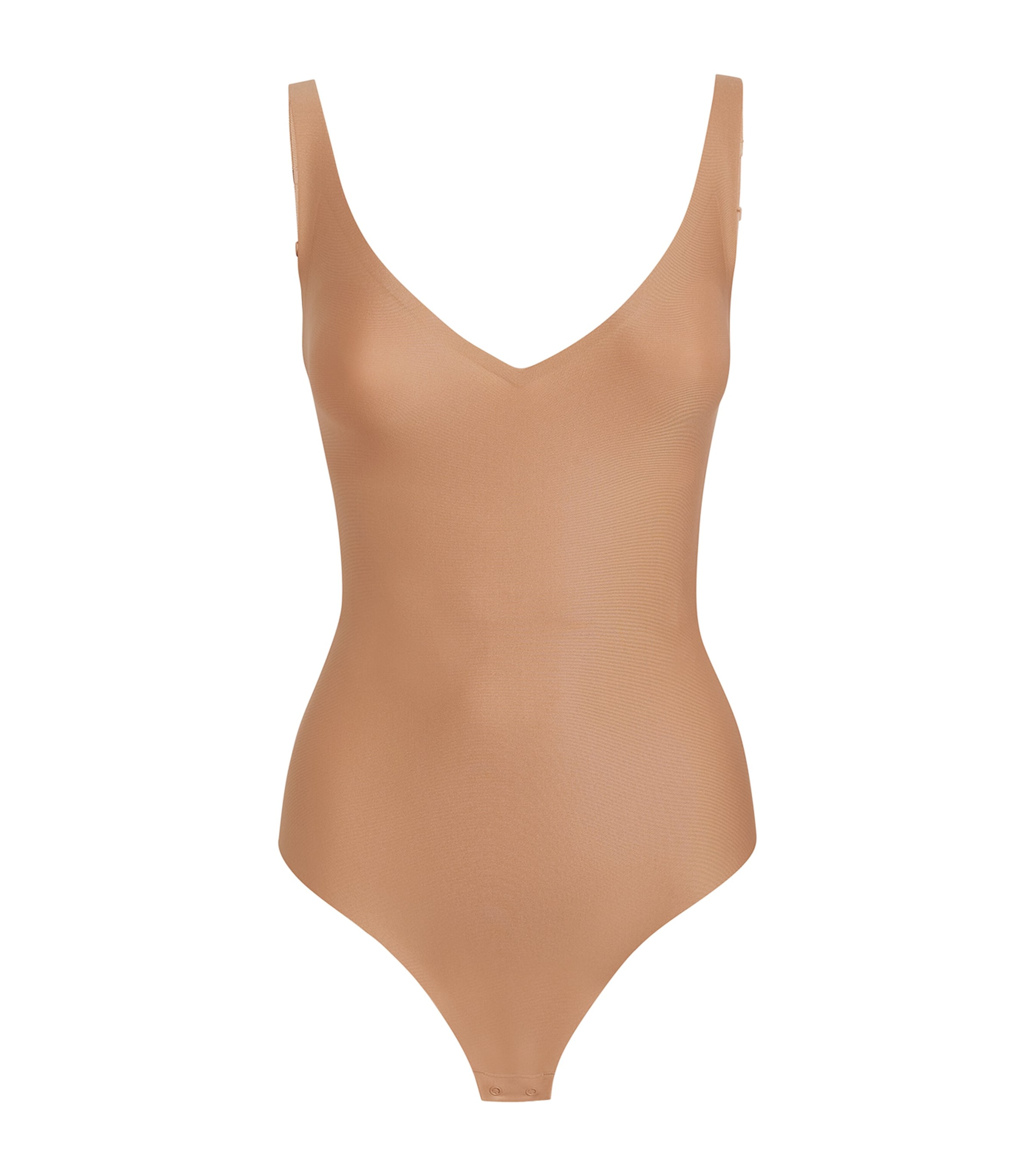Skims Plunge Bodysuit In Nude
