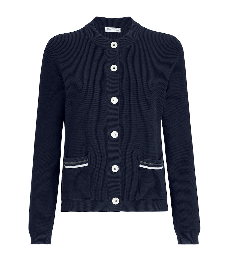 Cotton Monili-Trim Cardigan CND78 Image 1