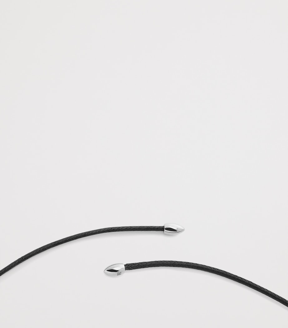 Monica Vinader Sterling Silver Aria Cord Necklace Sterling Silver Image 2