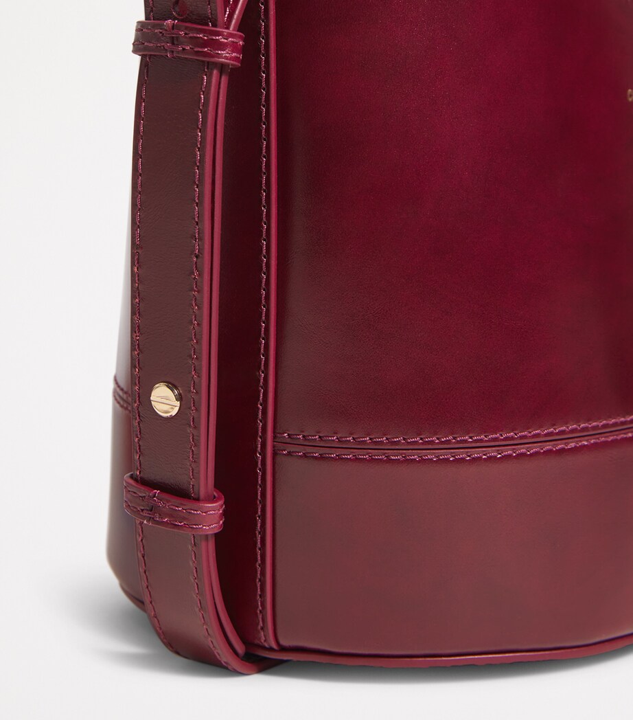 Leather Solveig Bag BURGUNDY Image 6