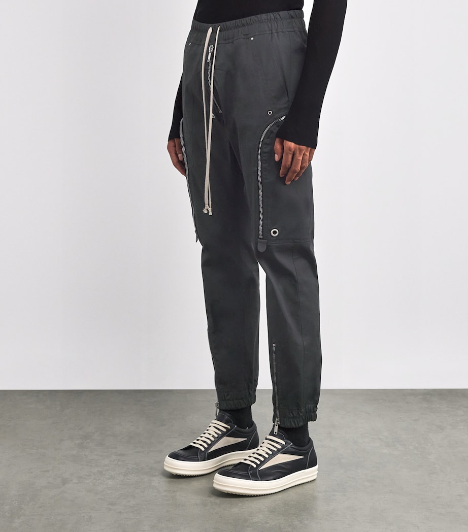 Twill Bauhaus Cargo Trousers BLACK Image 3