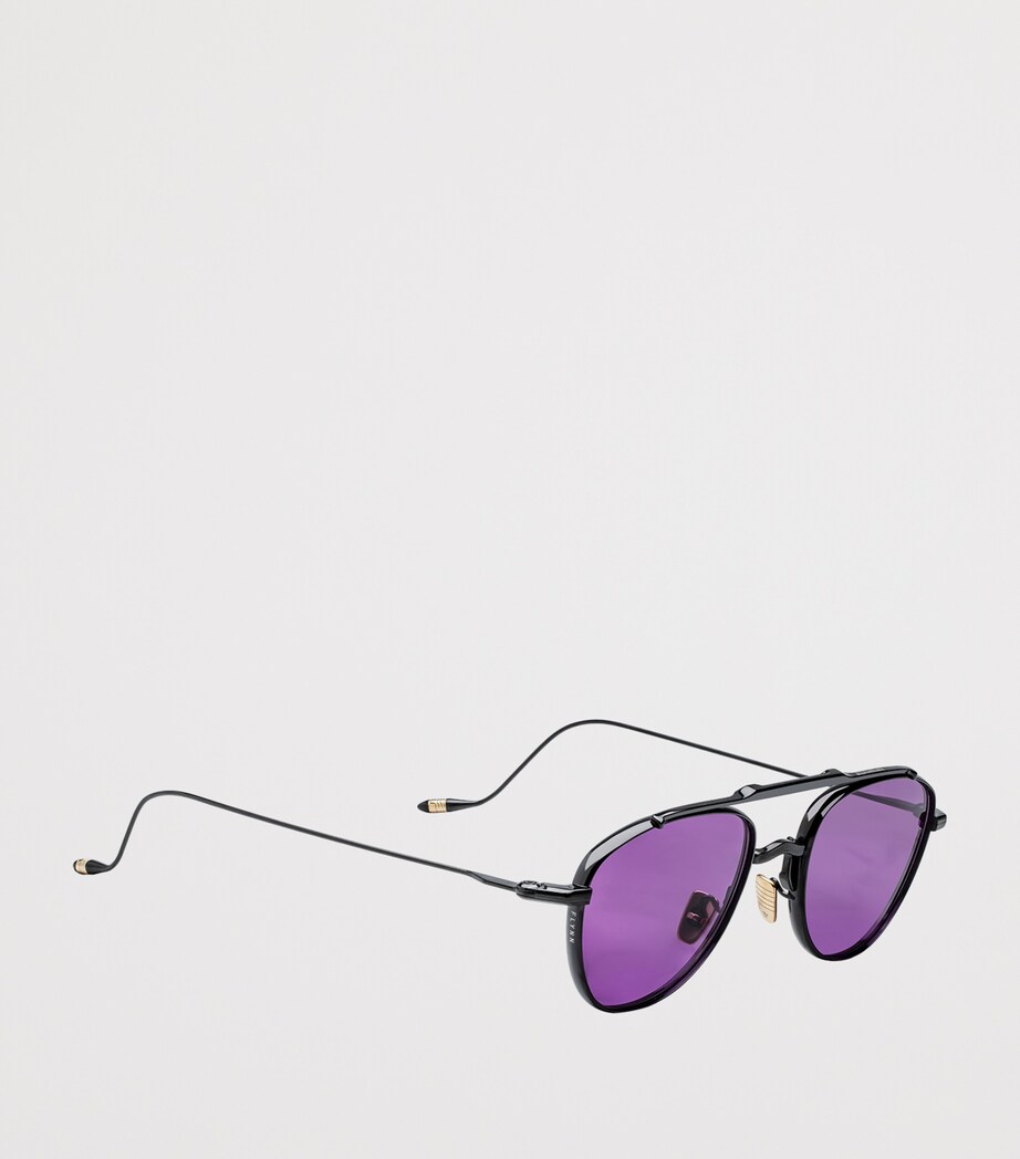 Jacques Marie Mage Titanium Flynn Aviator Sunglasses Spider Image 4