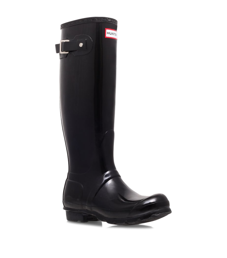 Original Tall Gloss Wellington Boots BLACK Image 1