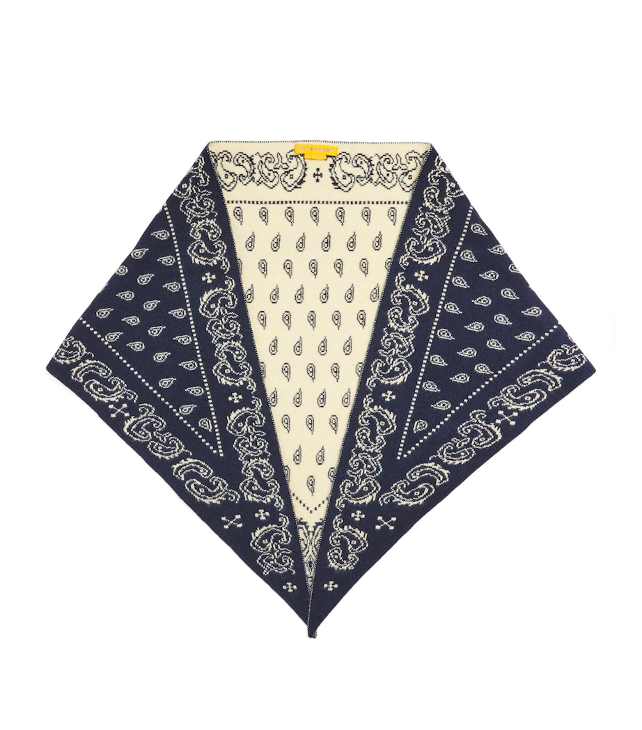 Guest In Residence Cashmere The Wild Rag Scarf Midnight/butter Image 1