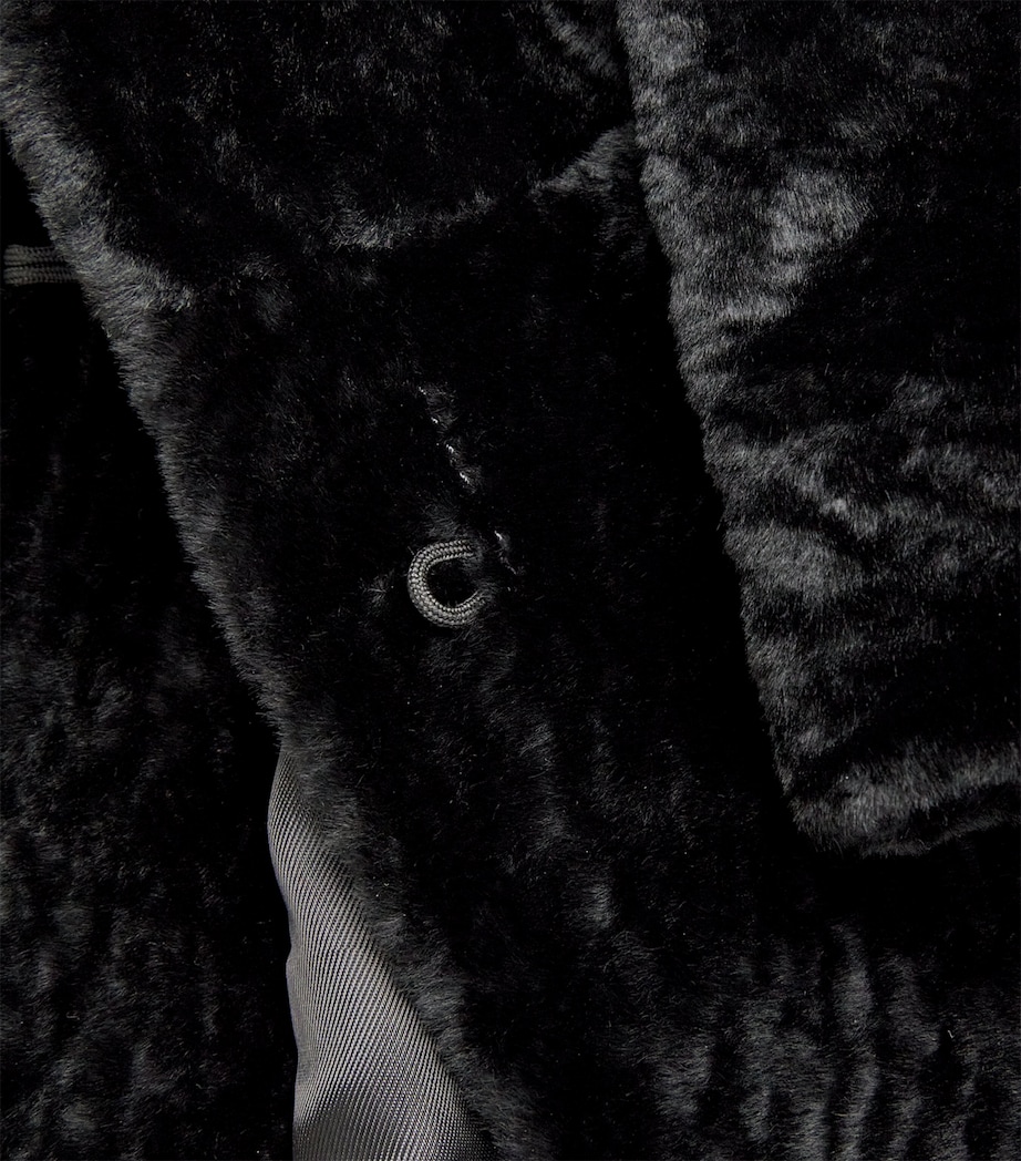 Sheepskin Shearling Ora Coat BLACK Image 5