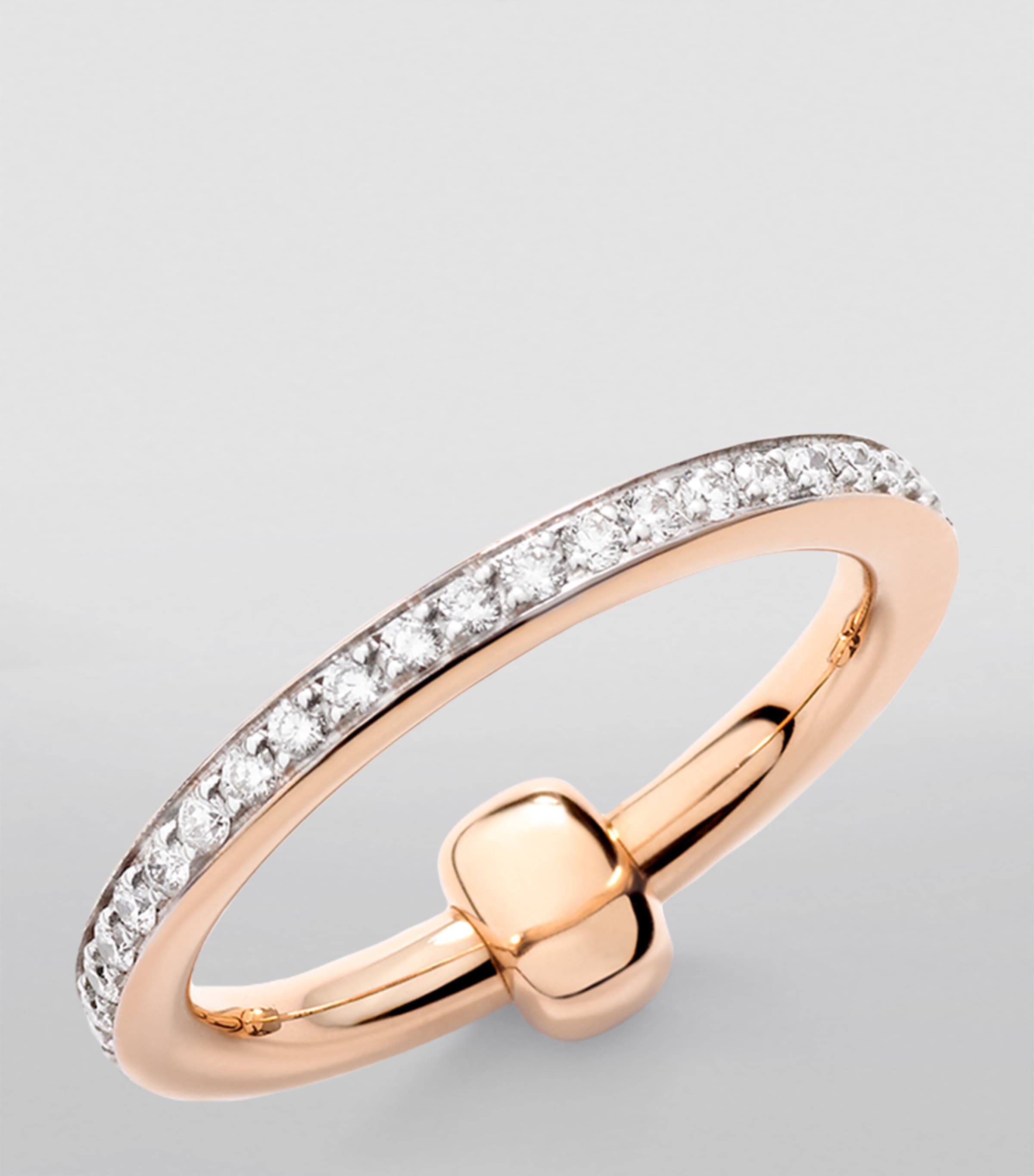 Rose Gold and Diamond Pomellato Together Ring DB000 Image 2