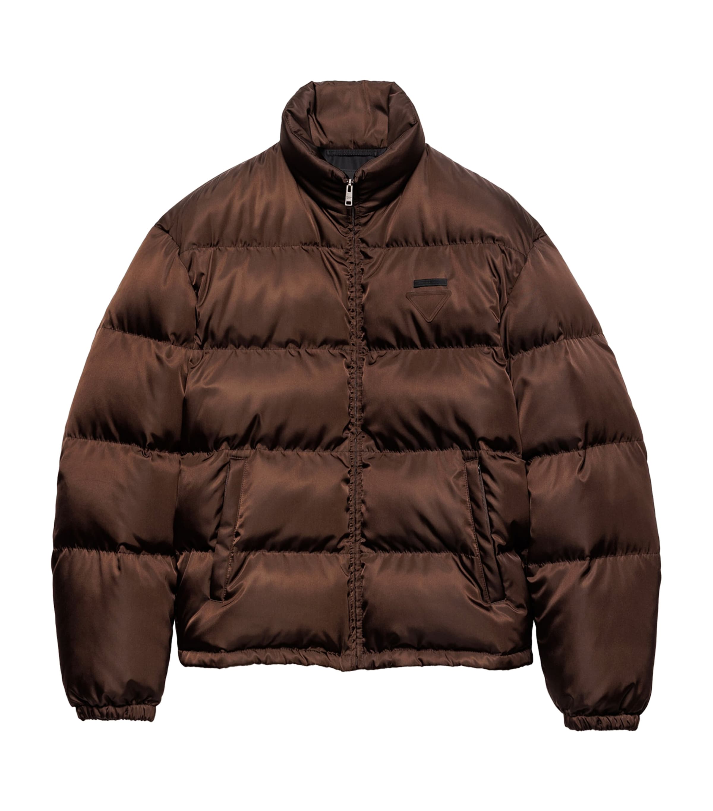 ジャケット・アウター PRADA Brown Down Jacket Prada Brown Re-Nylon Down Jacket | Harrods UK