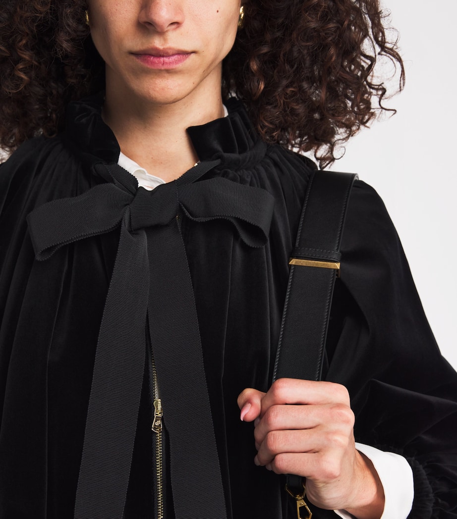 Velvet Blouson Jacket 0155 BLACK Image 6