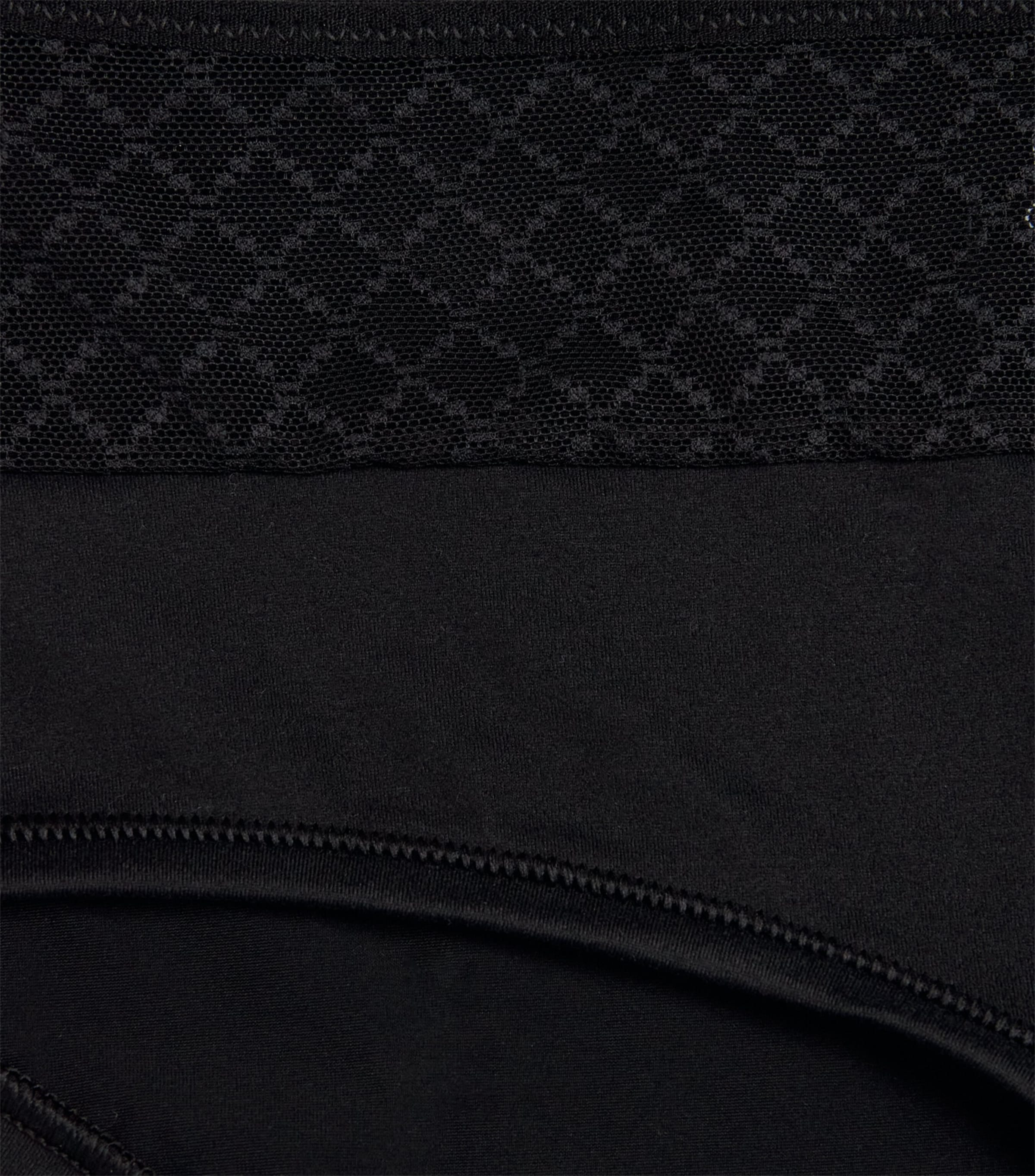 Chantelle Womens Lace-Detail Norah Shorty Briefs Black Image 4