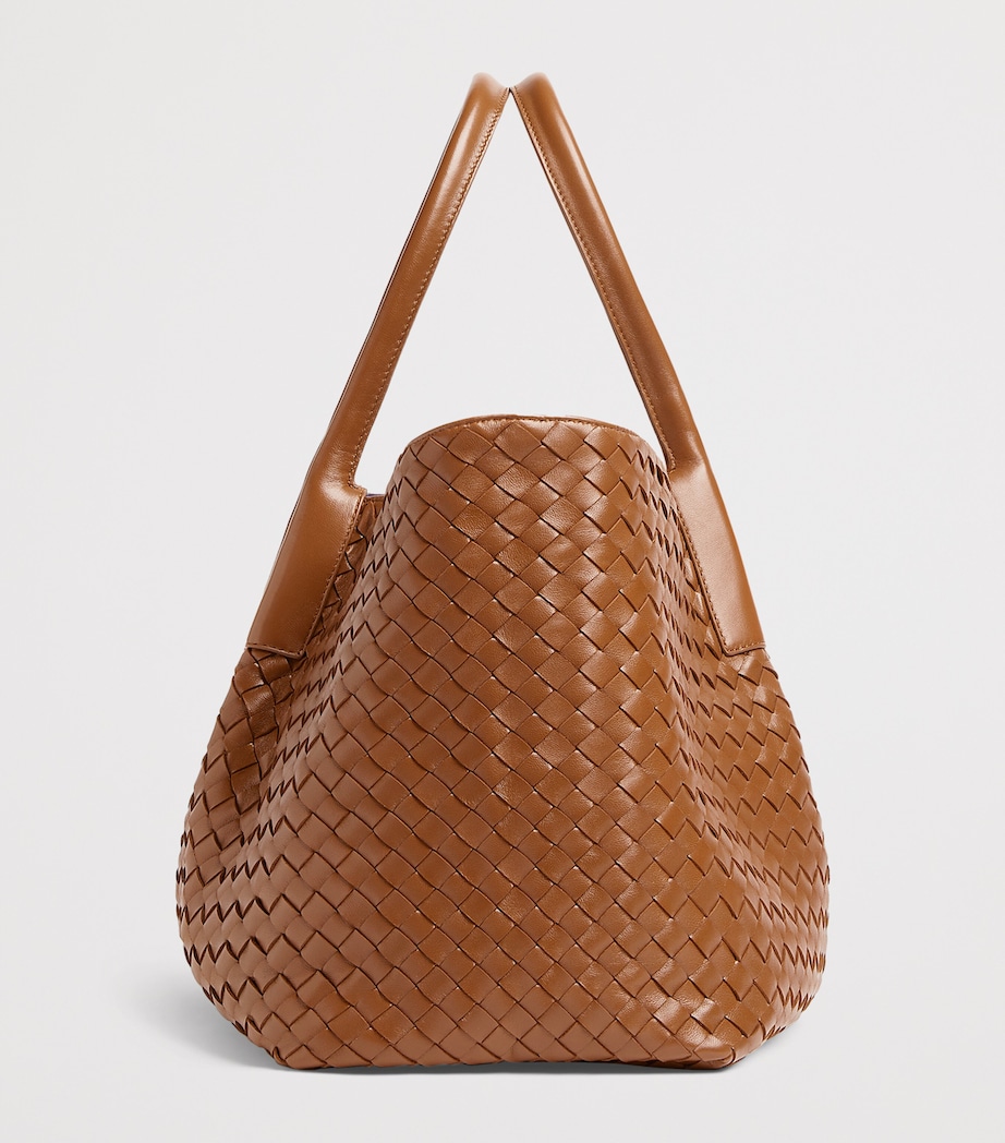 Intrecciato Leather Pinacoteca Tote Bag 2591 Image 4