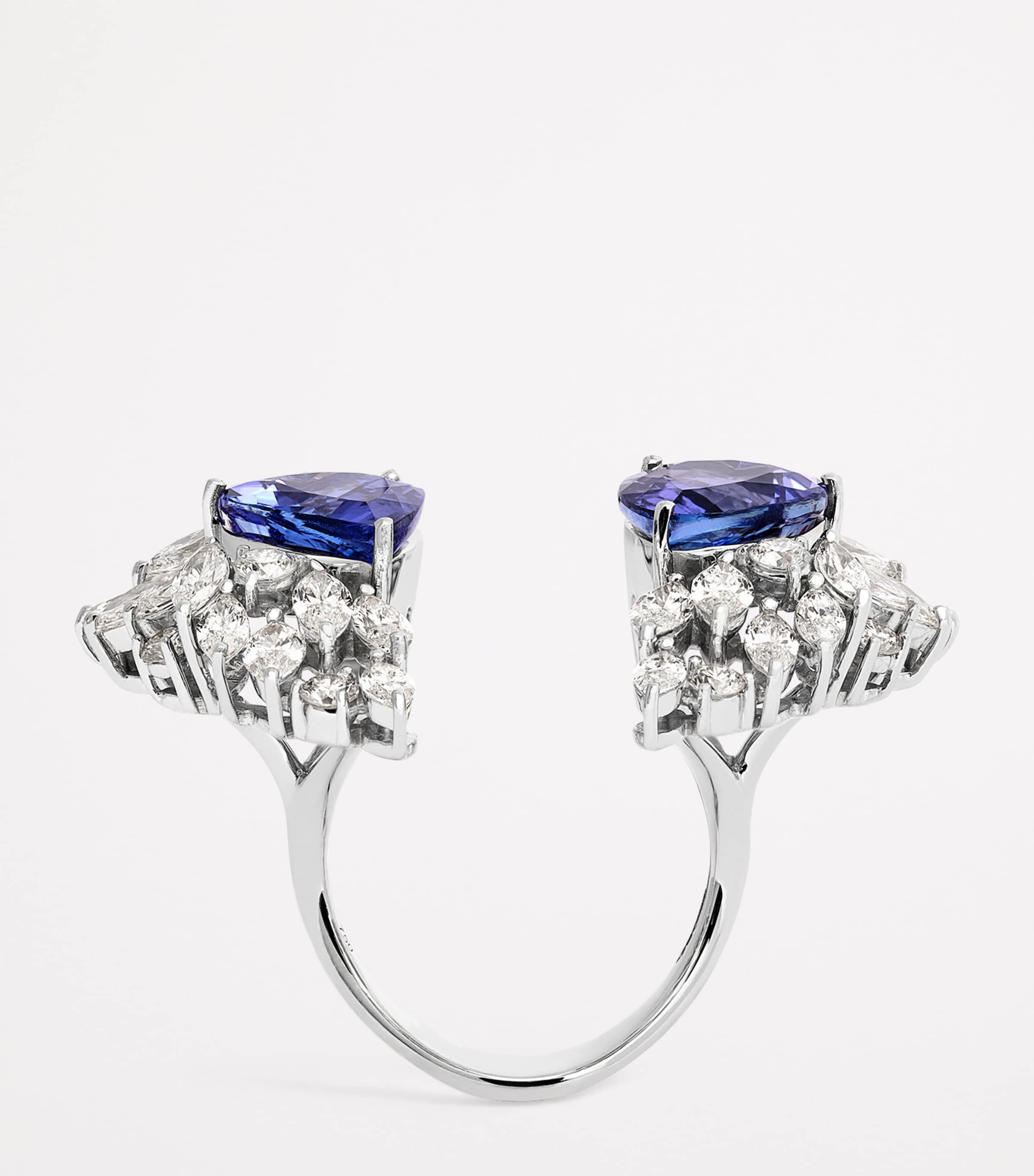 Yeprem White Gold, Diamond and Tanzanite Reign Supreme Ring White Gold Image 3