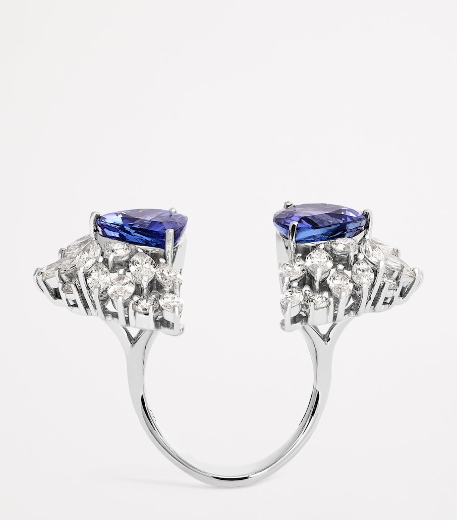 Yeprem White Gold, Diamond and Tanzanite Reign Supreme Ring White Gold Image 3