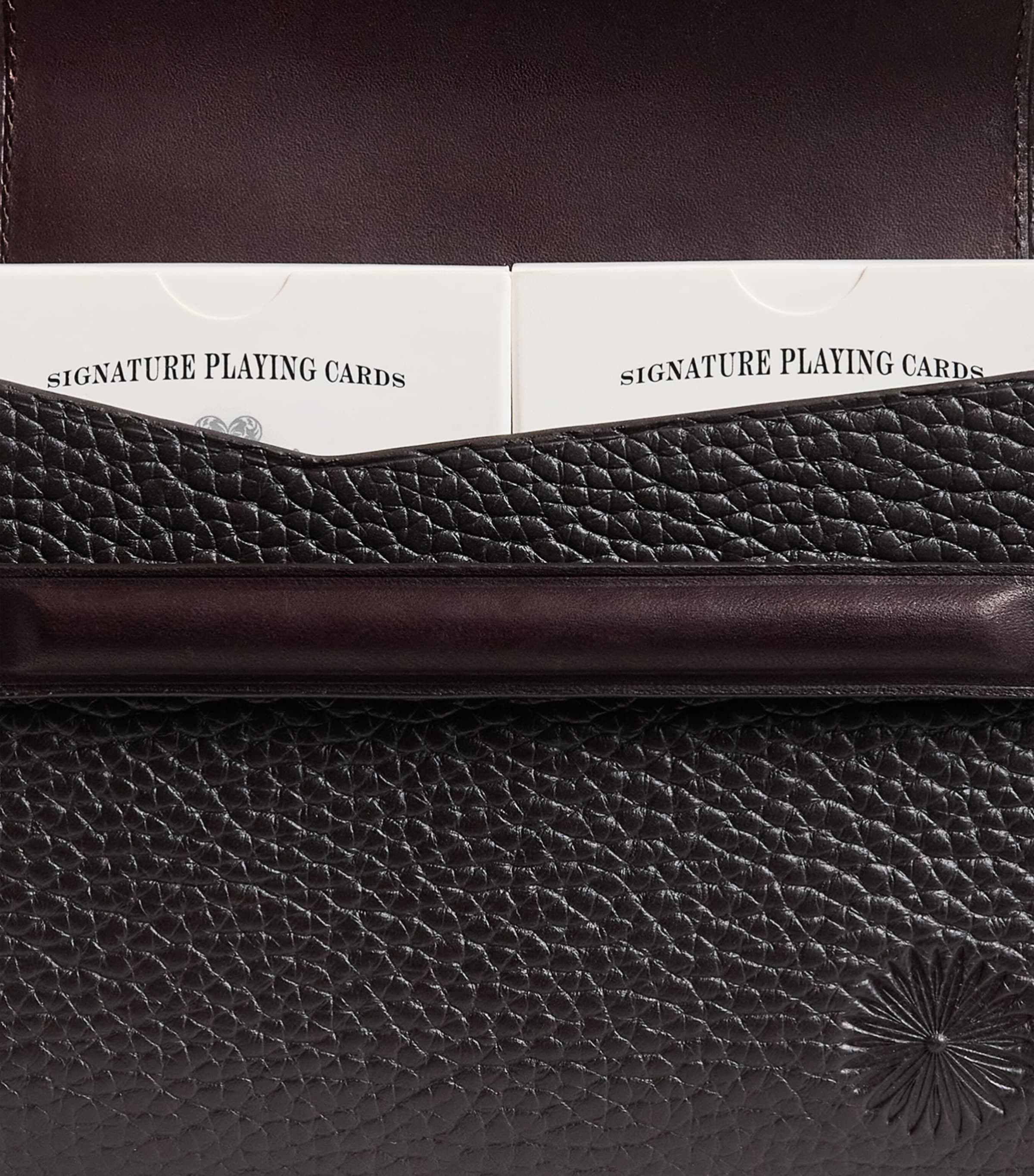 Purdey Leather Double Card Set Holder Dbr Image 4