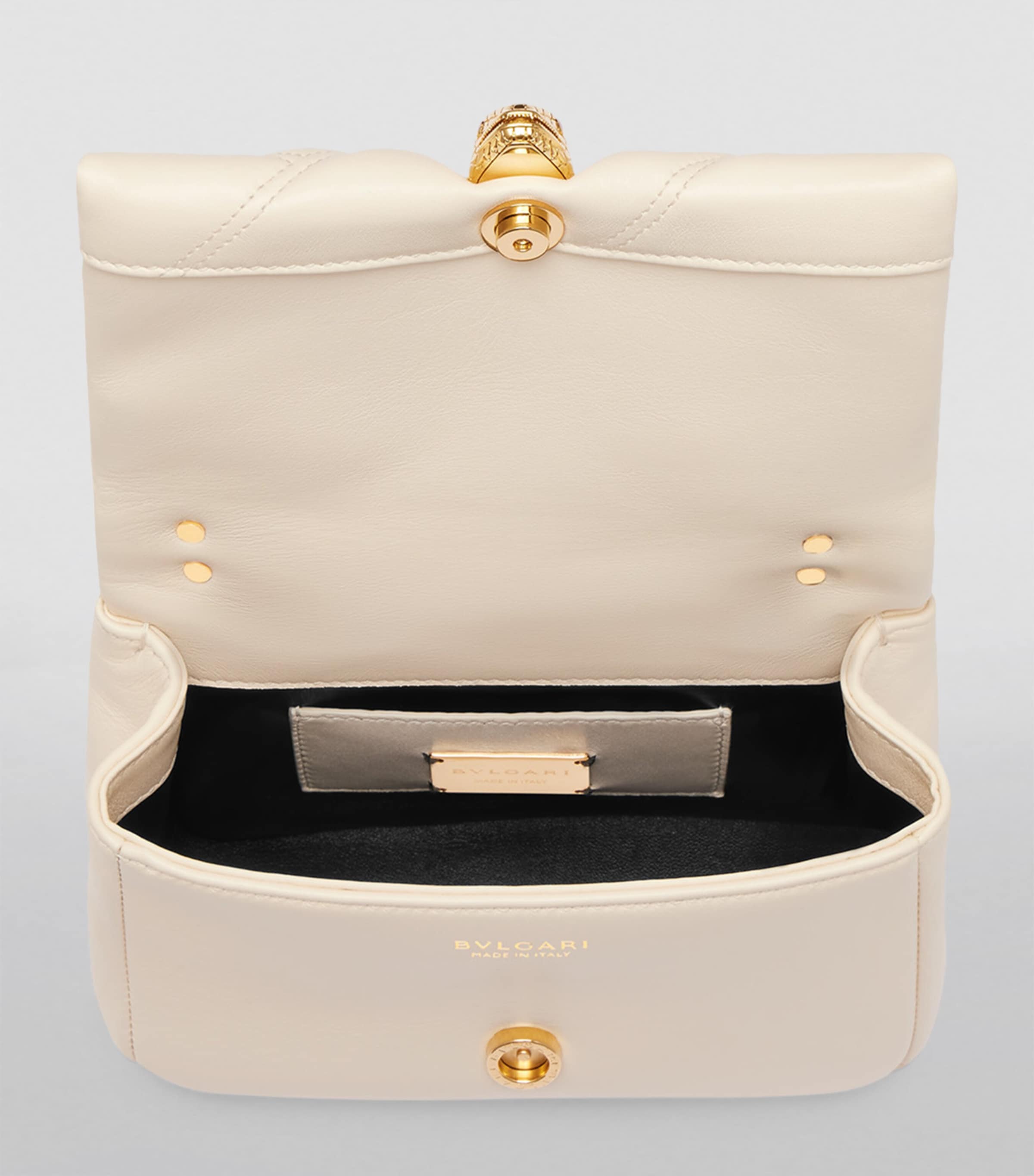 Mini Serpenti Cabochon Cross-Body Bag WHITE Image 6