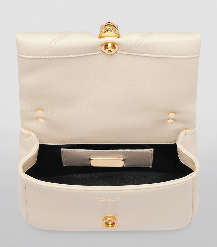Mini Serpenti Cabochon Cross-Body Bag WHITE Image 6
